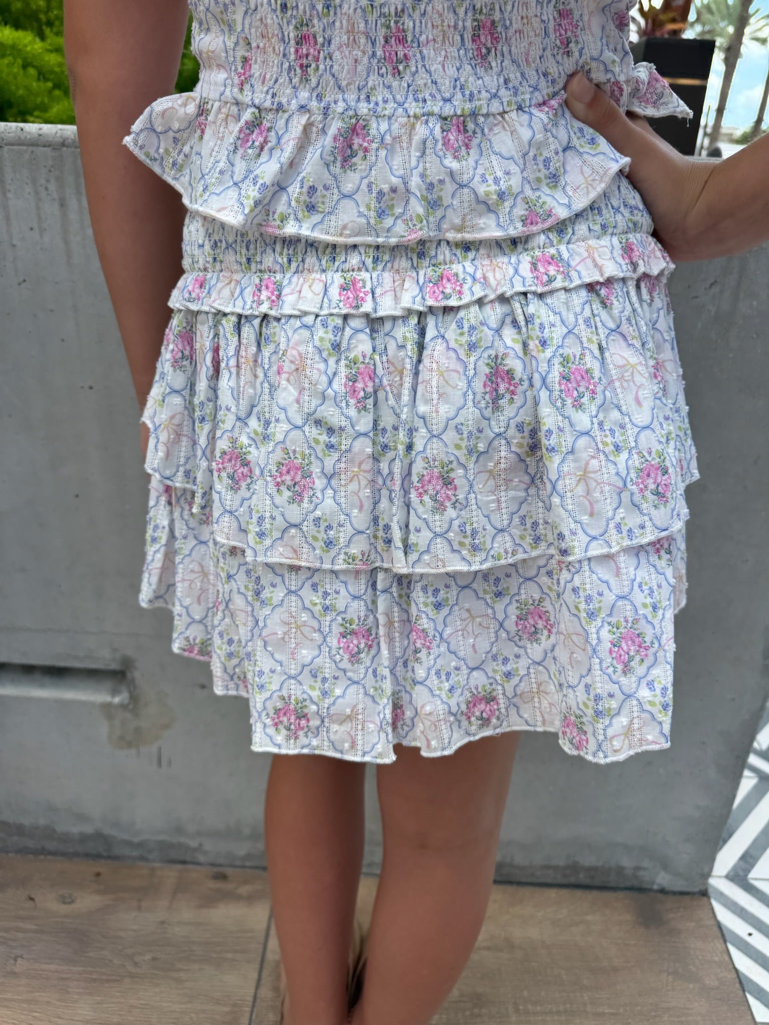 Katie J | Printed Bianca Skirt | Floral Bouquet