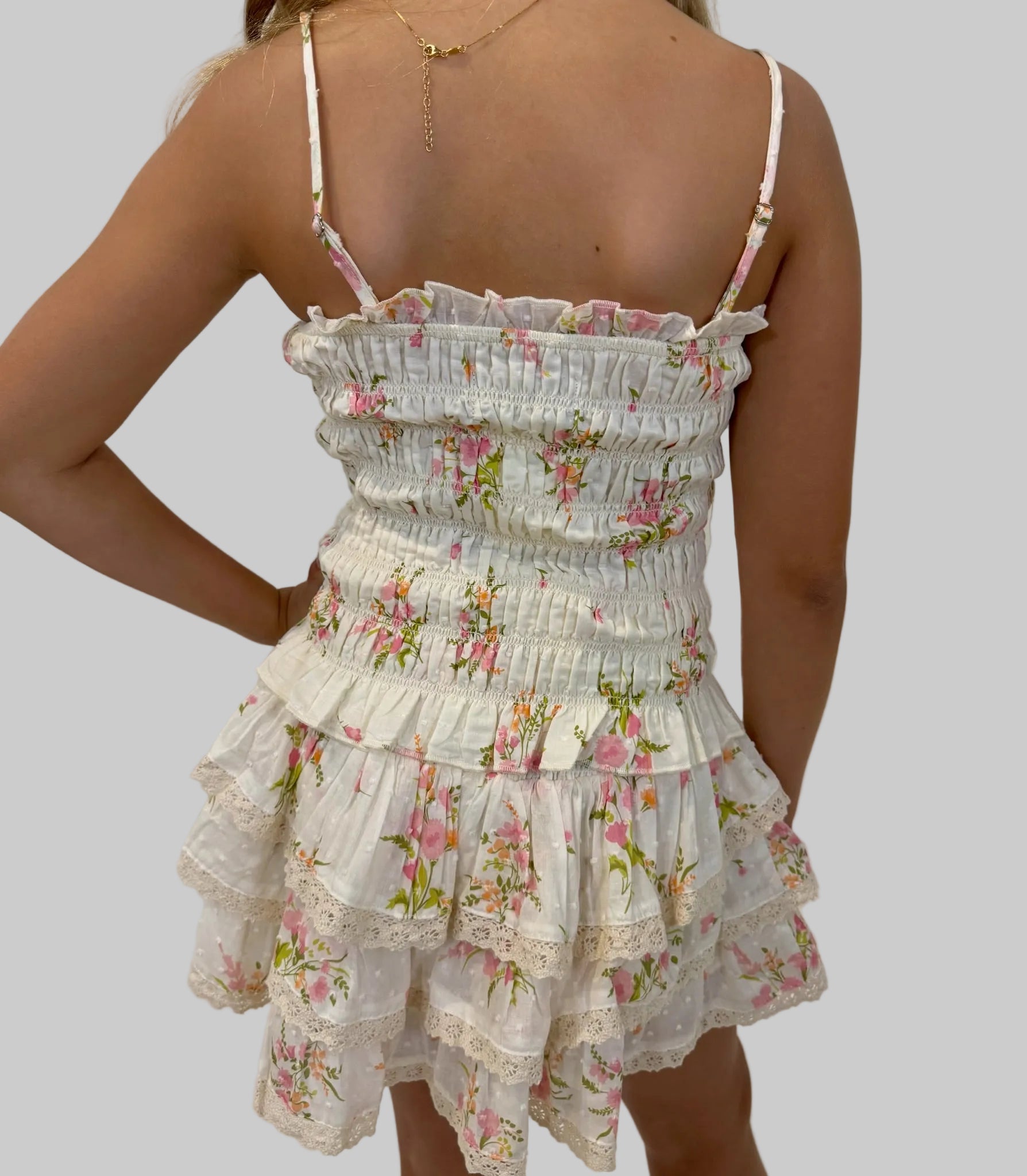 Katie J | Printed Melody Skirt | Vintage | Back | Vagabond | Apparel | Boutique