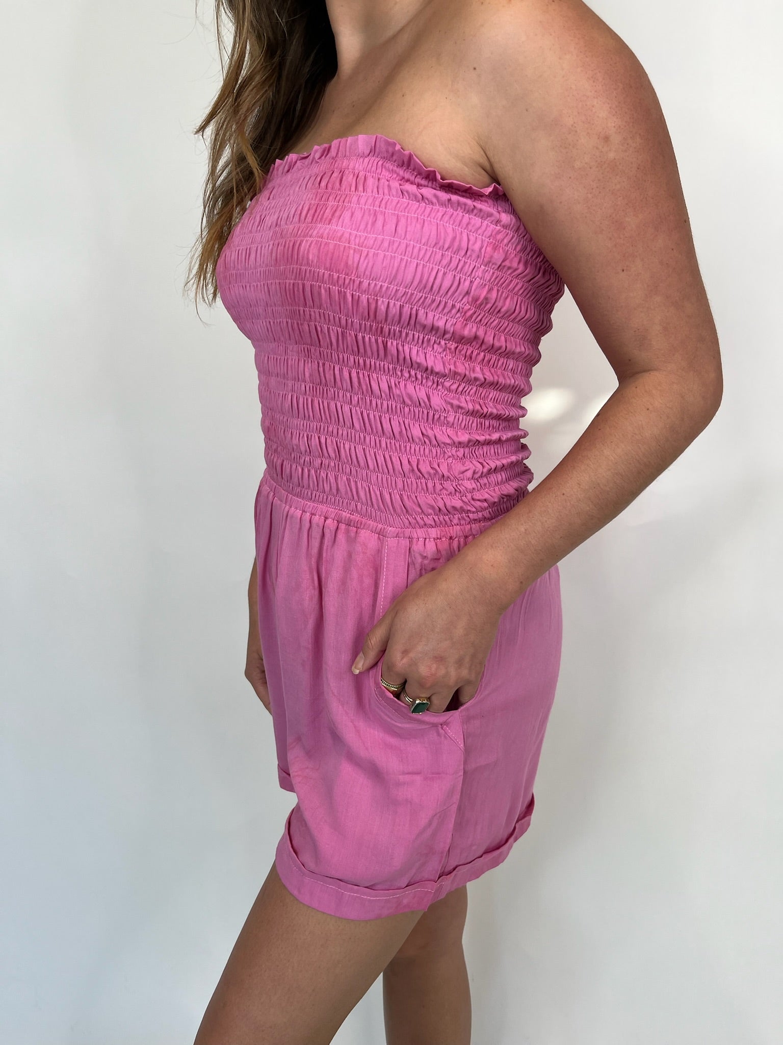 Khush Kamea Romper Light Magenta | Vagabond Apparel Boutique