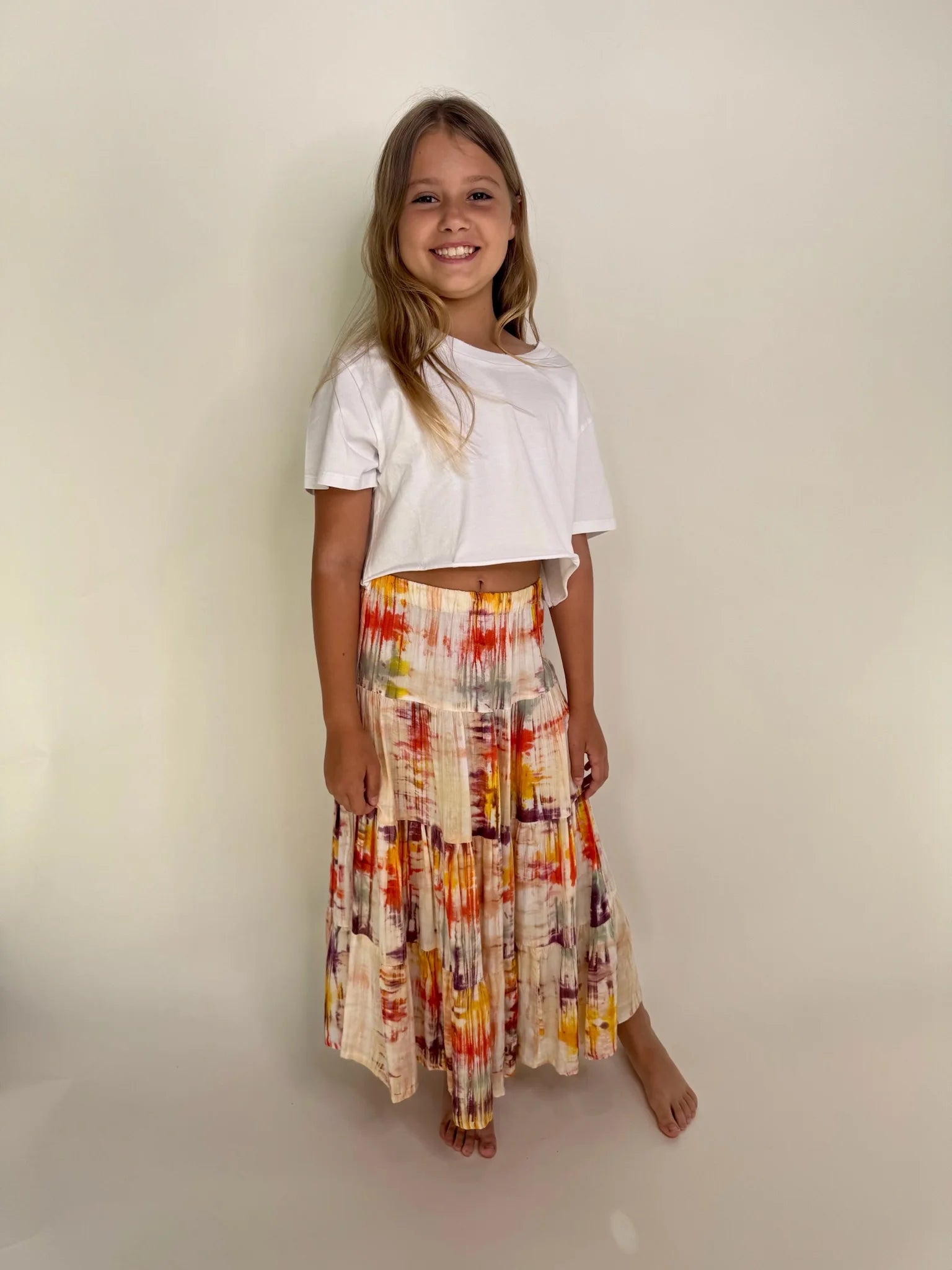 Khush | Kid | Belle | Skirt | Aquarella | Front | Vagabond | Apparel | Boutique