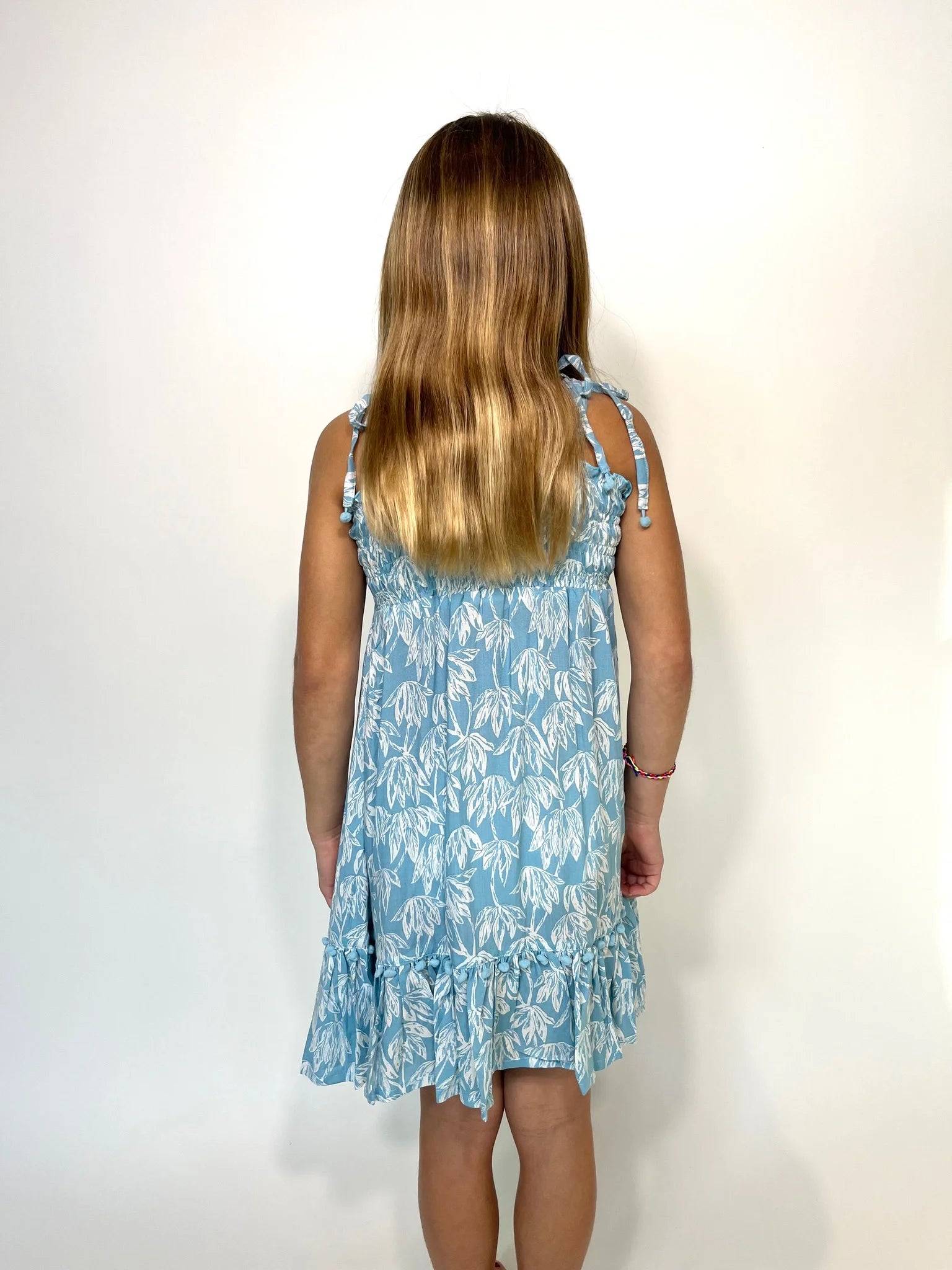 Khush Kid | Olivia Dress | Aqua | Back | Vagabond | Apparel | Boutique
