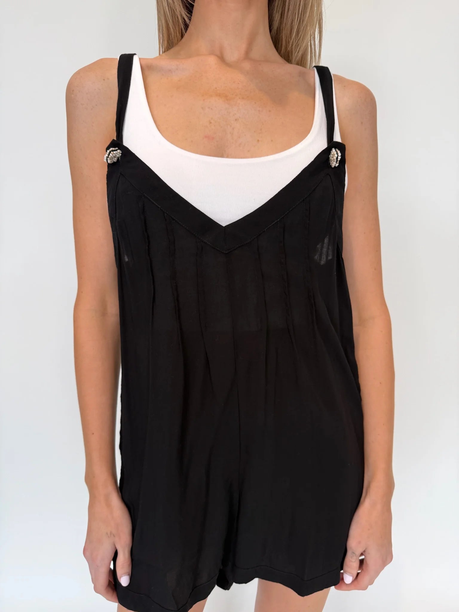 Khush | Rocas Romper | Close | Vagabond | Apparel | Boutique