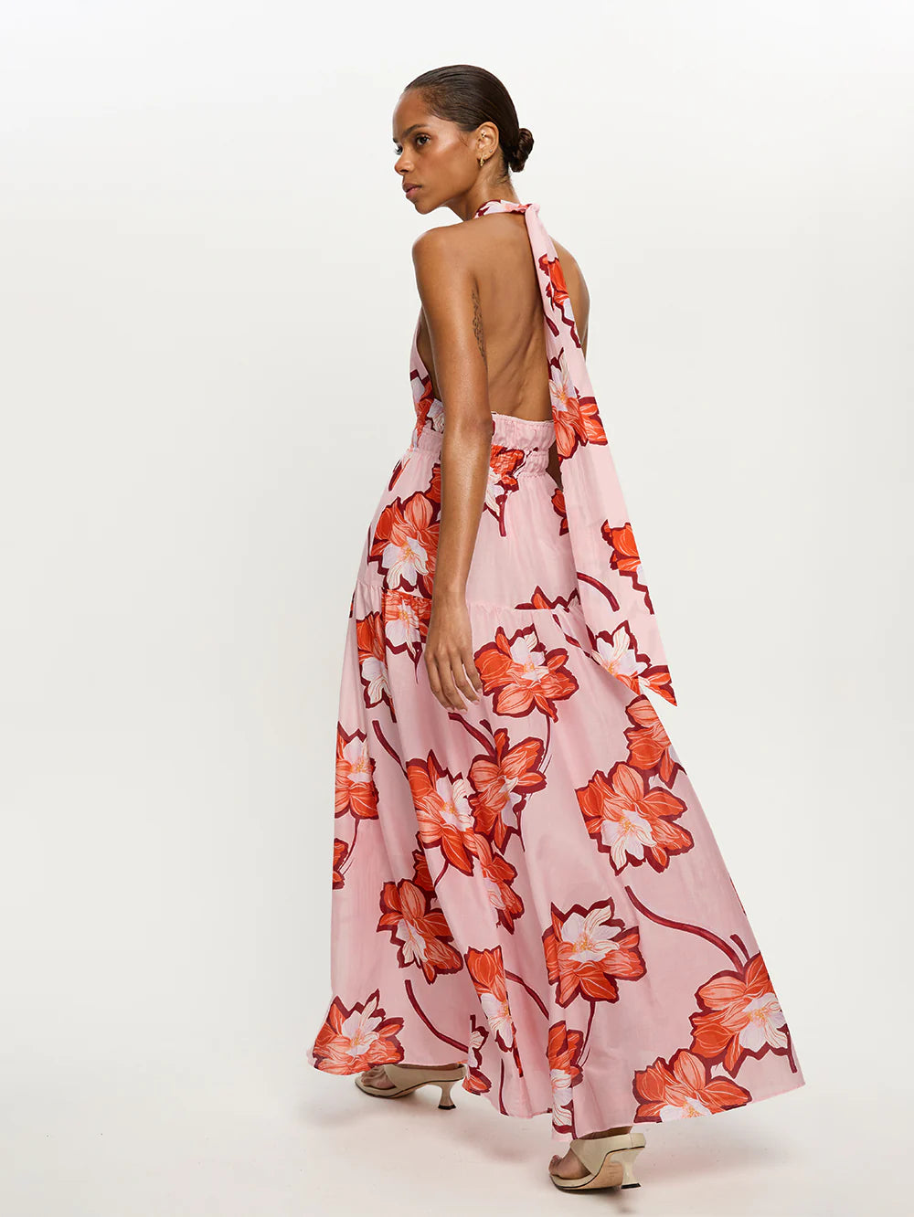 Kivari | Lani Halter Maxi Dress | Back Model | Vagabond | Apparel | Boutique