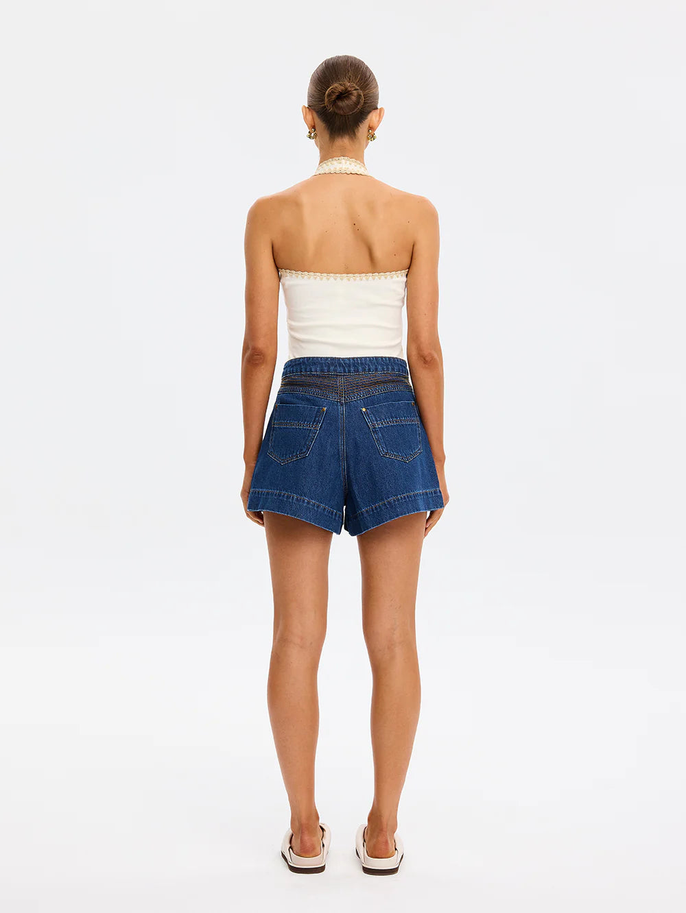 Kivari | Rhea Halter Top | Cream | Back | Vagabond | Apparel | Boutique