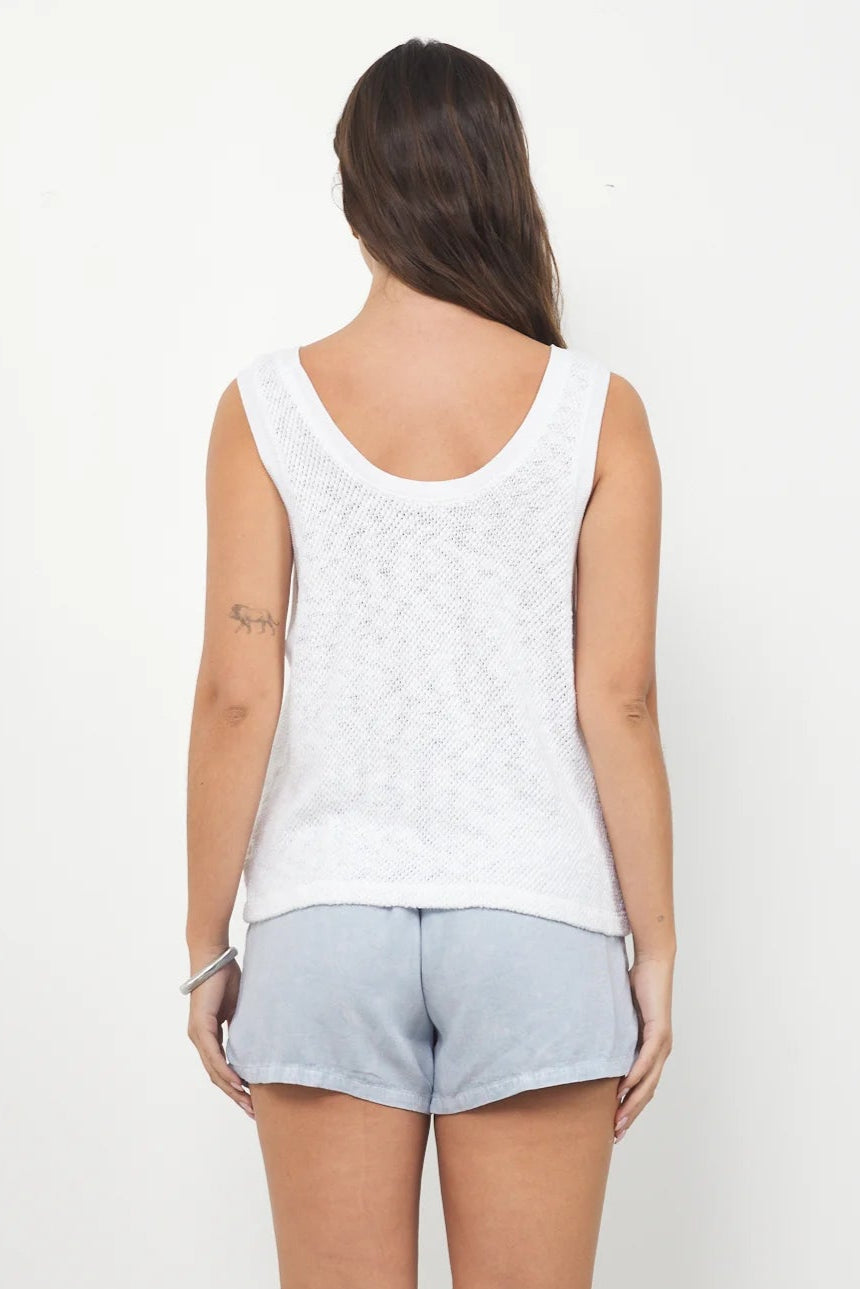 LA Made | Sweater Knit Tank | White | Vagabond | Apparel | Boutique