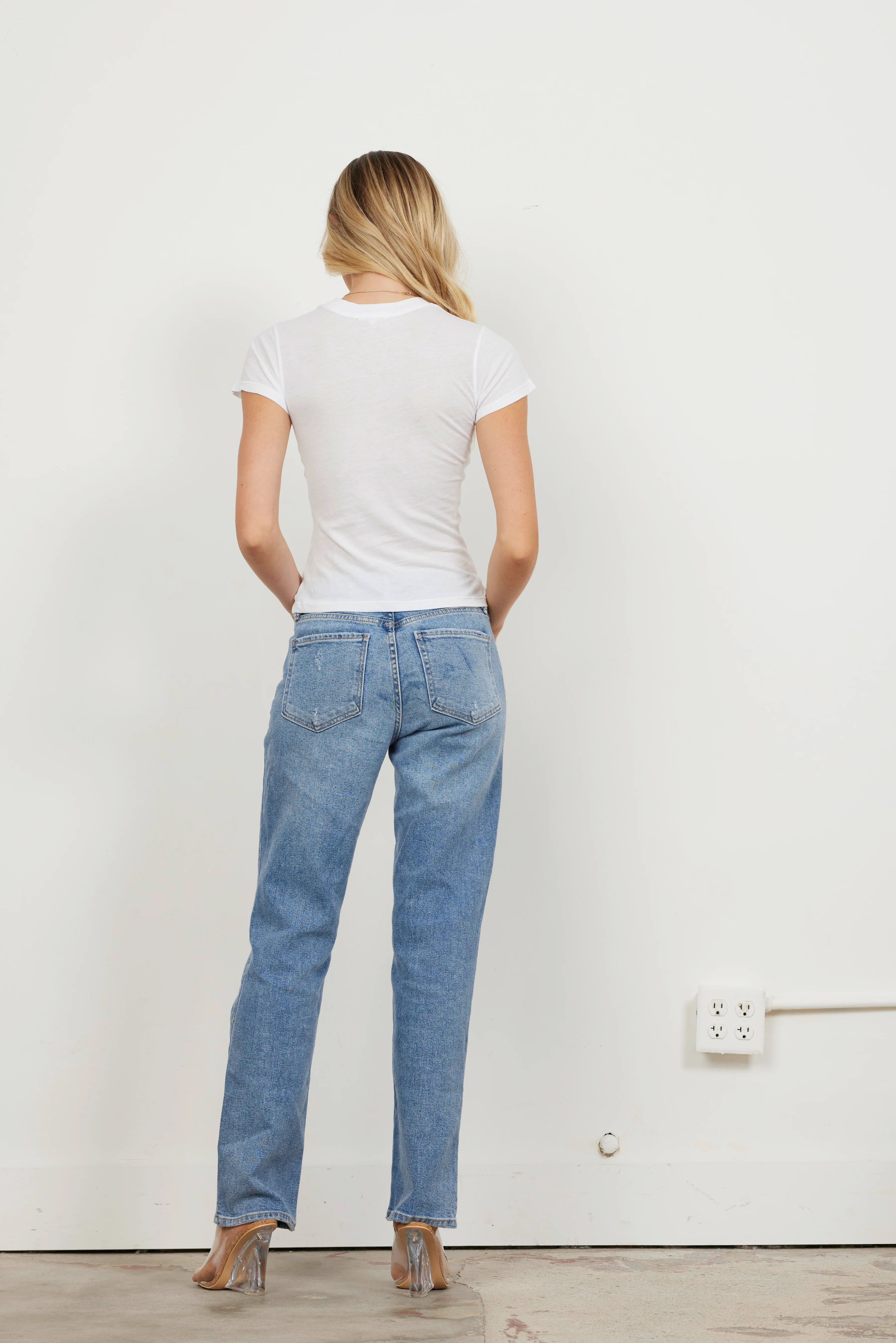 LA Made | New Basic Tee | White | Back | Vagabond | Apparel | Boutique