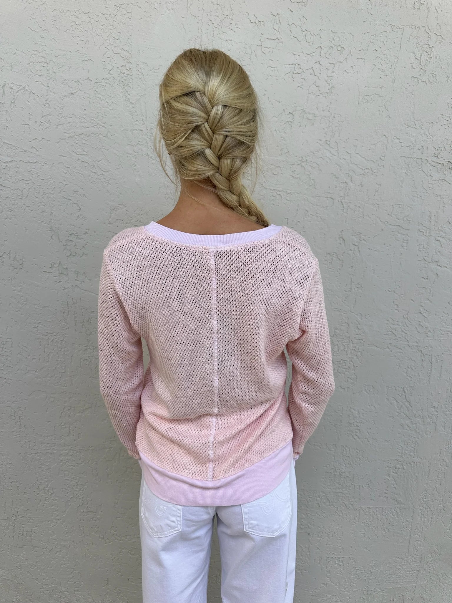 LA Made | Gabrielle V-Neck Pullover | Dusk Rose | Vagabond | Apparel | Boutique