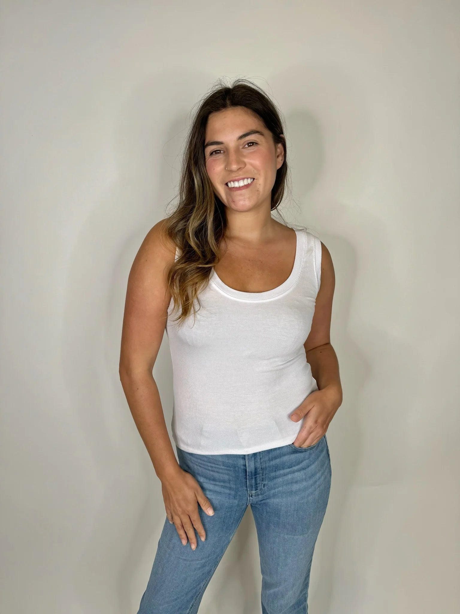 LA Made | New You Tank | White | Front | Vagabond | Apparel | Boutique