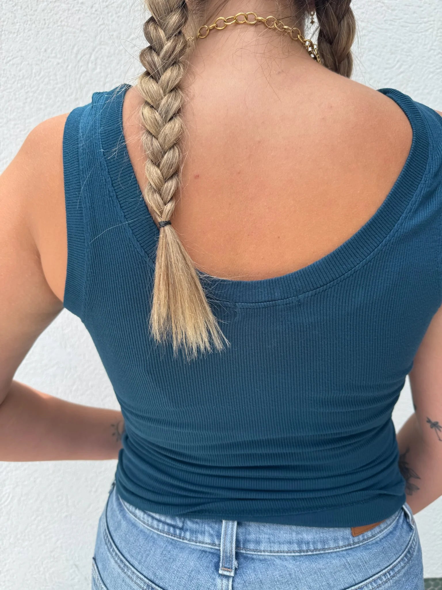 LA Made | New You Tank | Pacific | Model | Back | Vagabond | Apparel | Boutique