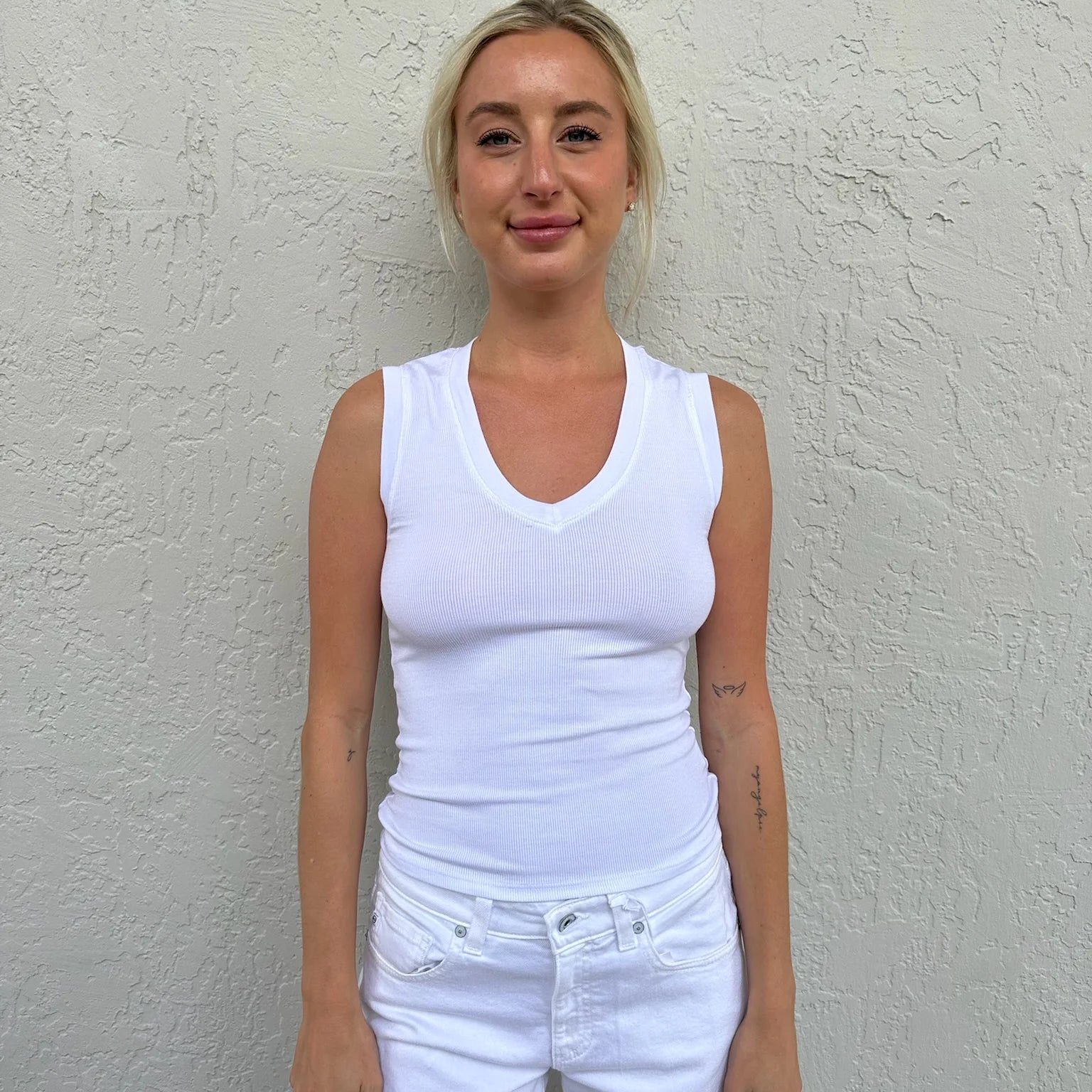 LA Made Virelle V-Neck Tank