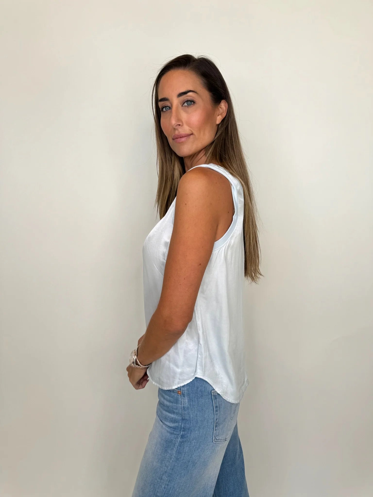 LA | Made | You | Silky | Tank | Beach Glass | Side | Vagabond | Apparel | Boutique