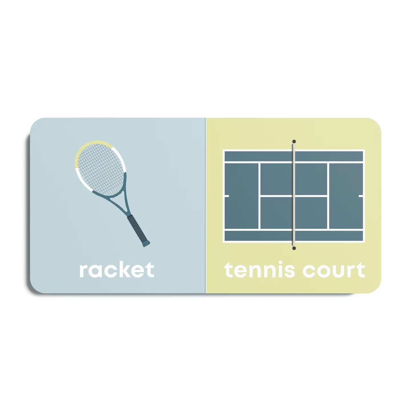 Left Hand Books | Tennis | Baby Board Book | Open | Vagabond | Apparel | Boutique