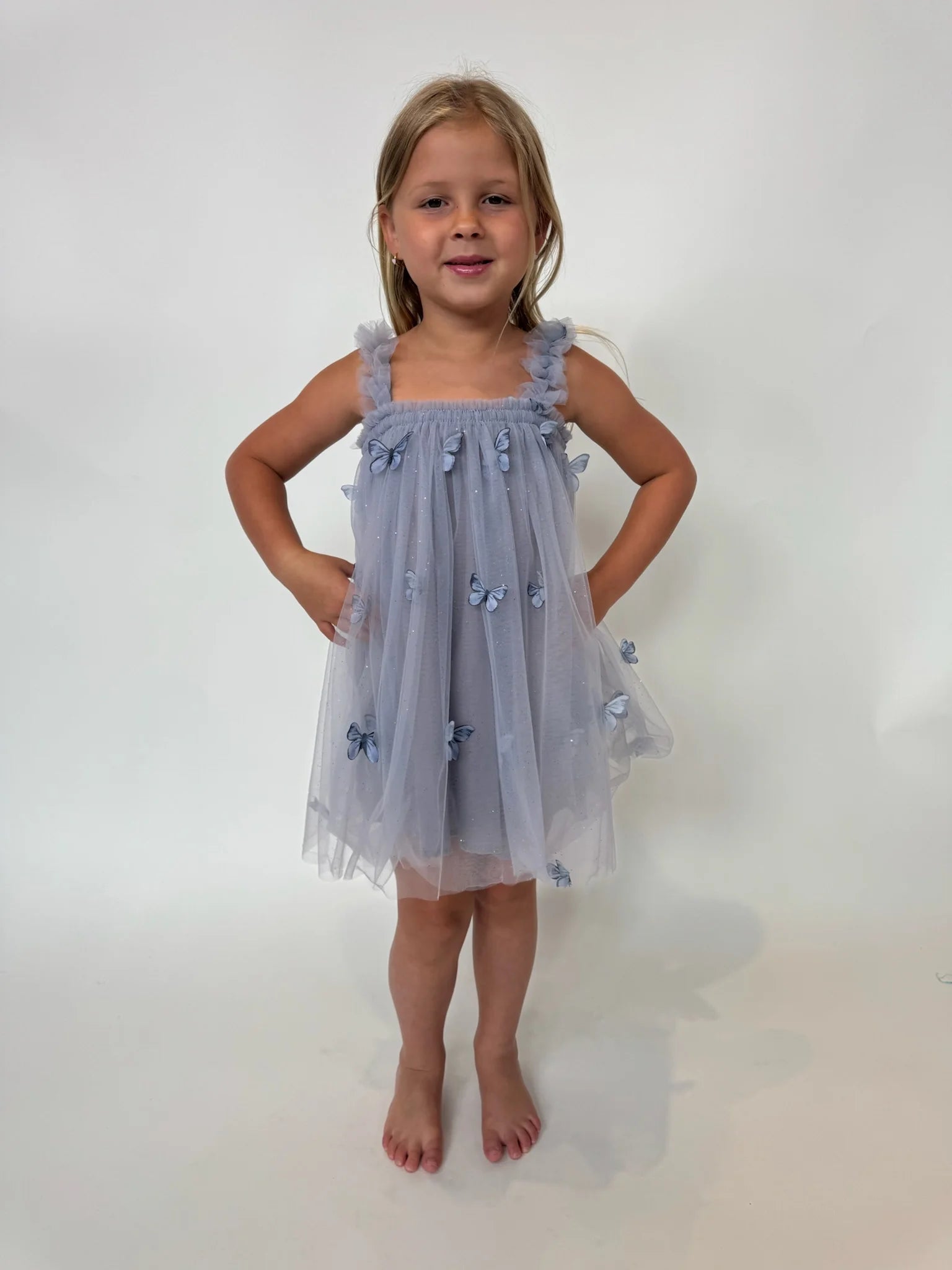 Little | Trendy | Butterfly | Mesh | Dress | Vagabond | Apparel | Boutique