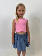 Little | Trendy | Cotton | Tank | Pink | Vagabond | Apparel | Boutique