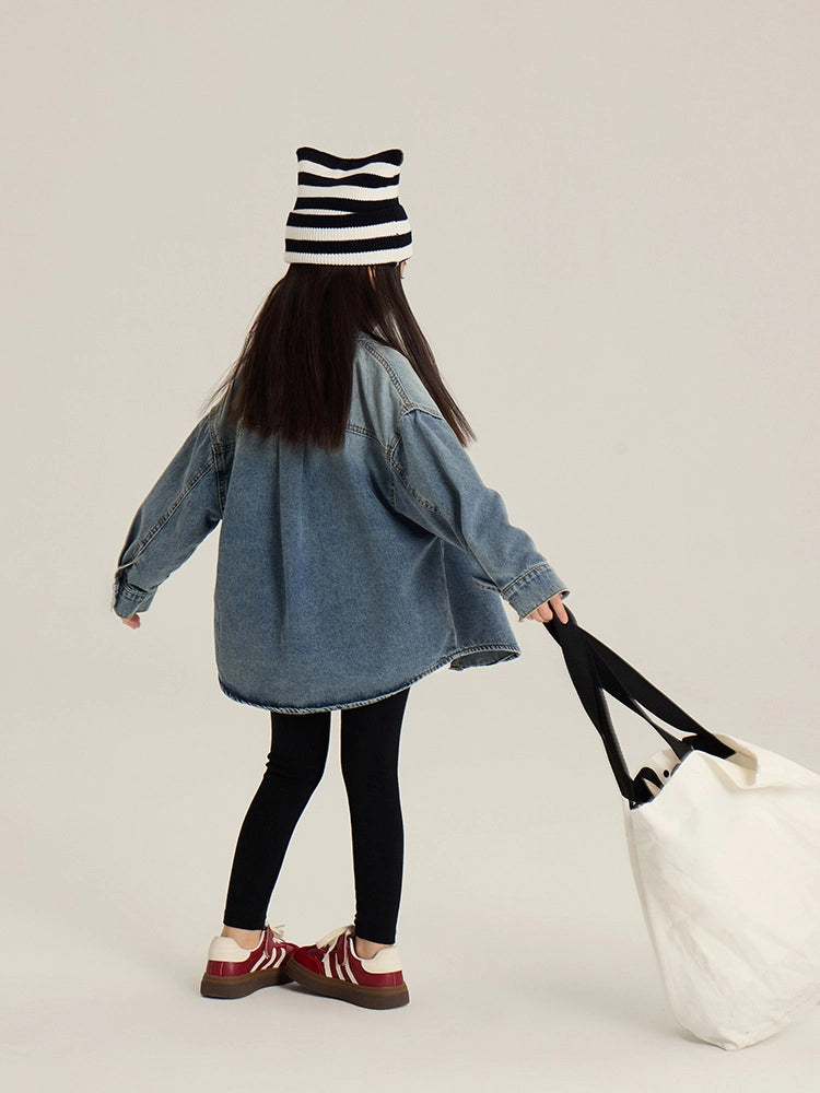 Little | Trendy | Gradient | Denim | Shirt | Vagabond | Apparel | Boutique