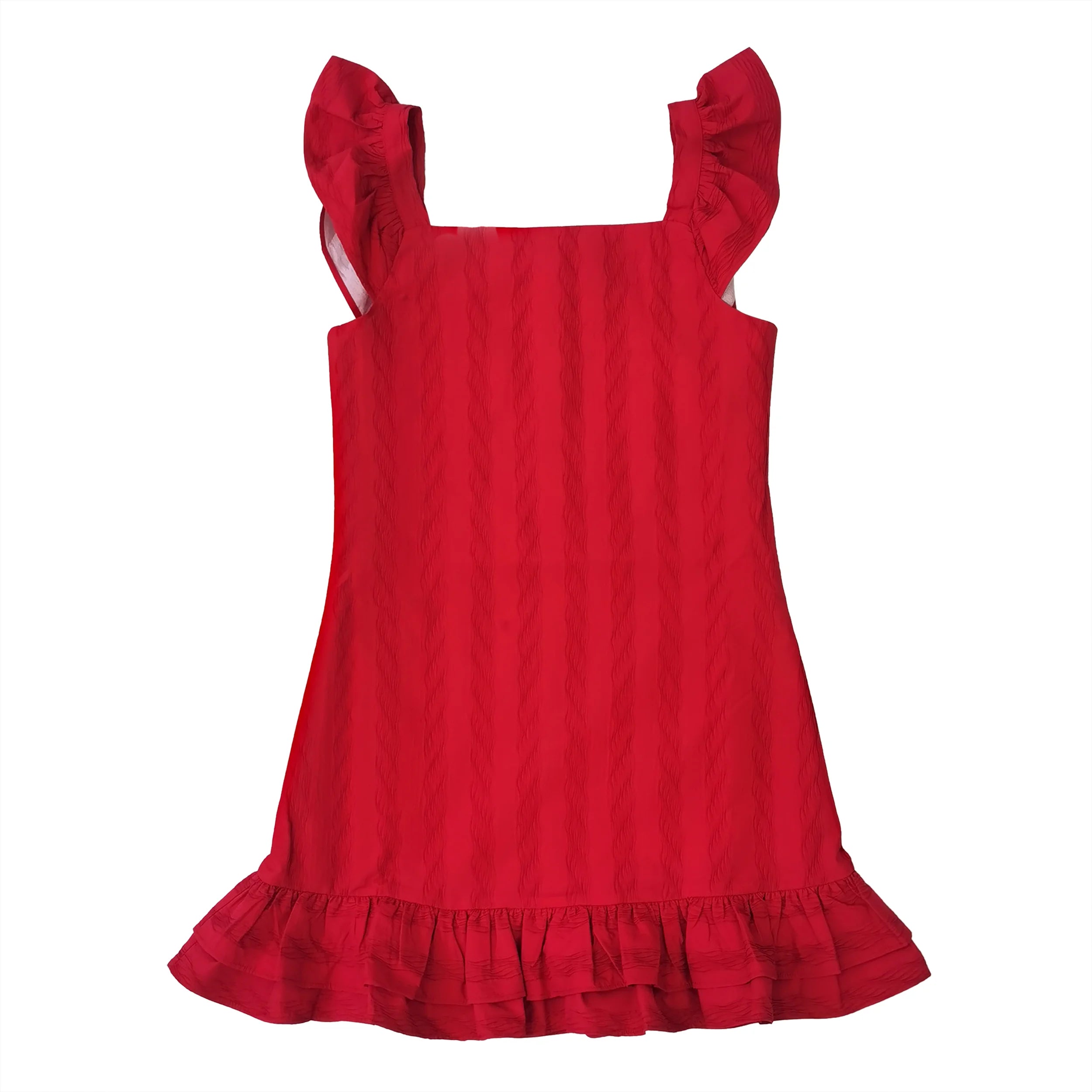 Little Olin | Ruffle Dress Red | Vagabond | Apparel | Boutique