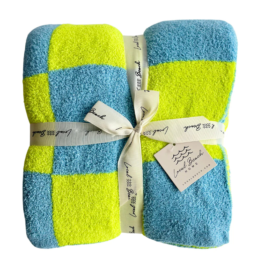 Local Beach Checker Luxe Blanket | Vagabond Apparel Boutique