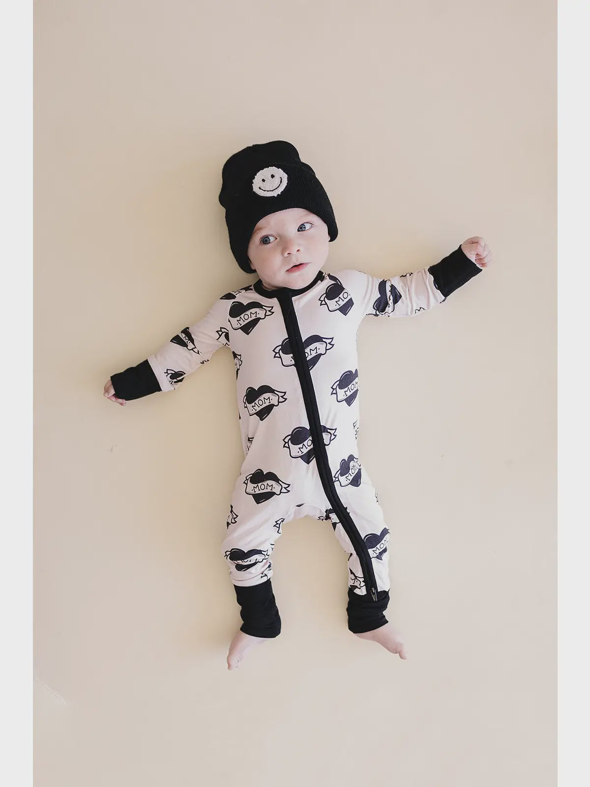 Lucky Panda | Mom Tattoo Zip Romper | Vagabond | Apparel | Boutique