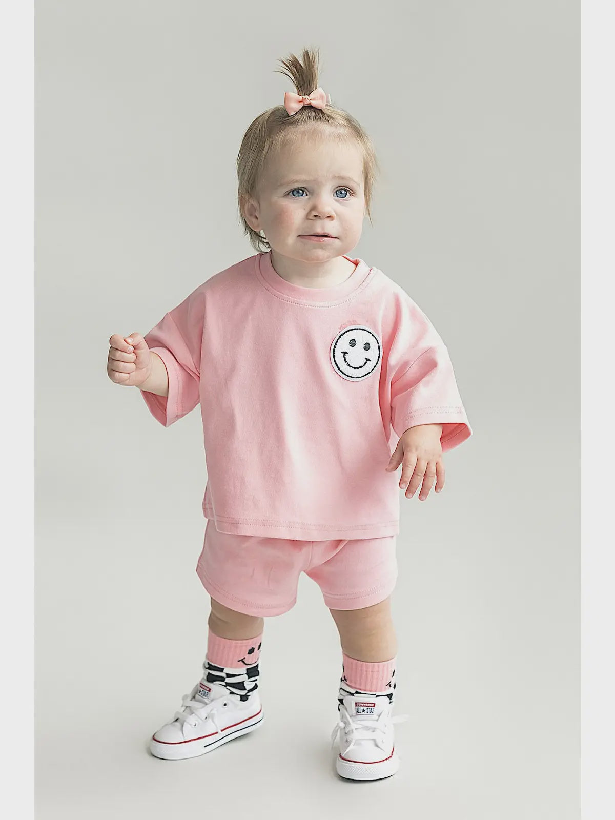 Lucky Panda | Smiley Shorts Set | Model | Vagabond | Apparel | Boutique