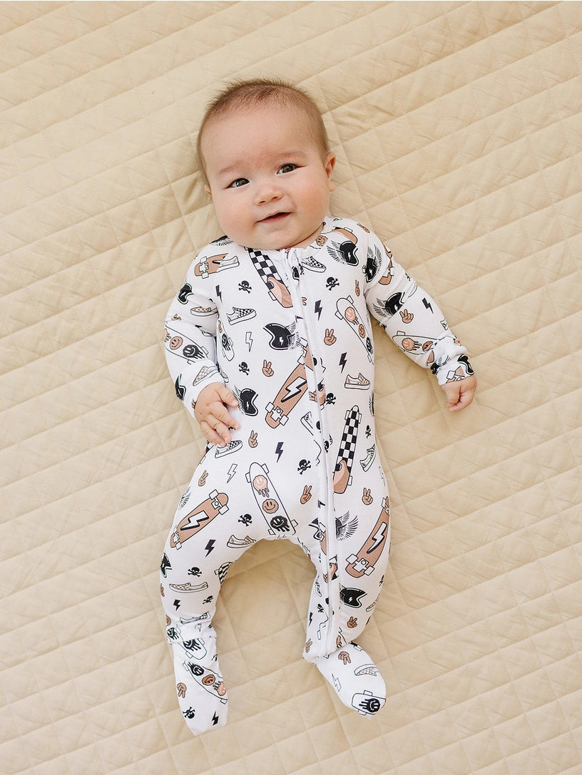 Lucky Panda | Sk8er Zip Romper | Vagabond | Apparel | Boutique