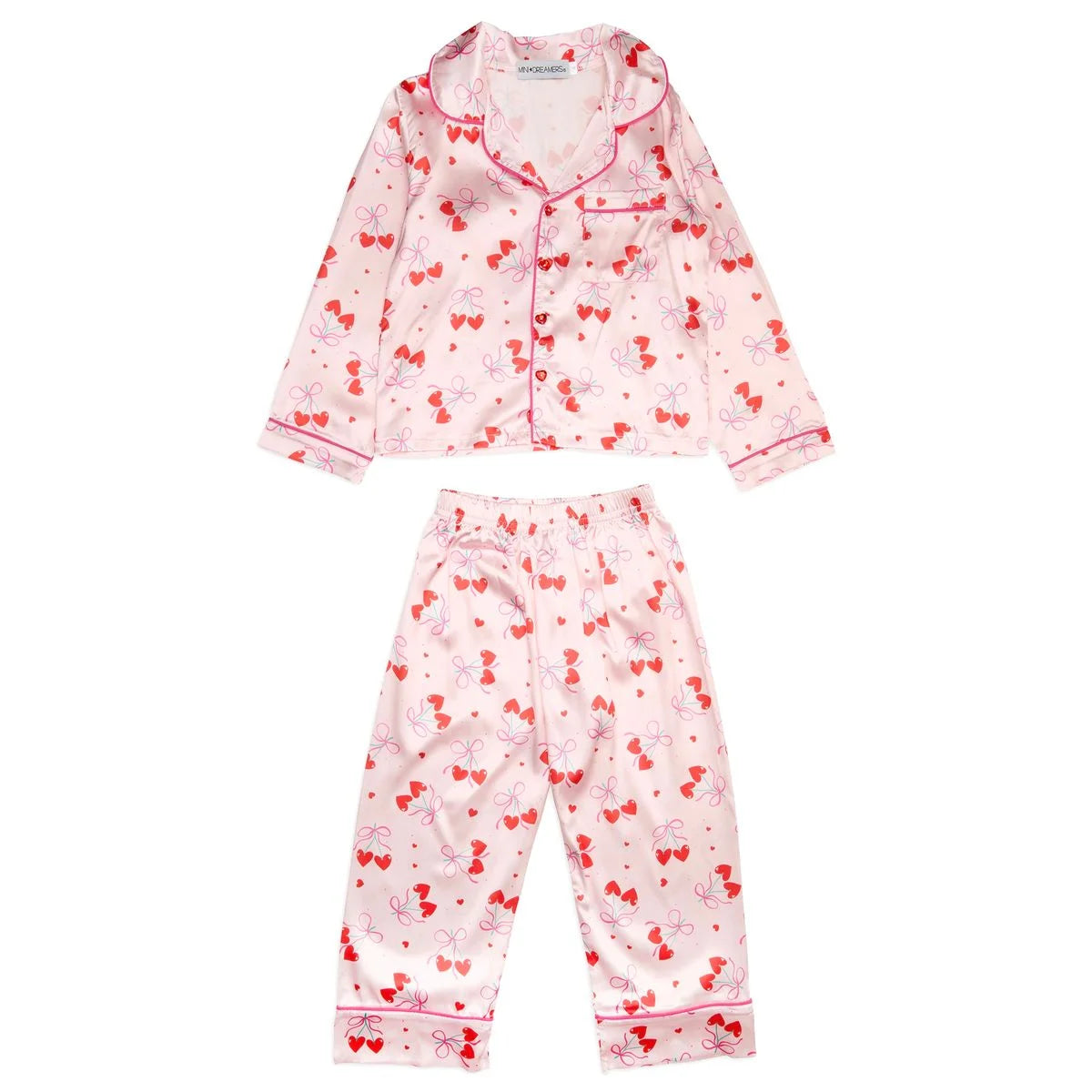 Mini Dreamer | Cherry Bow Silky Set | Vagabond | Apparel | Boutique
