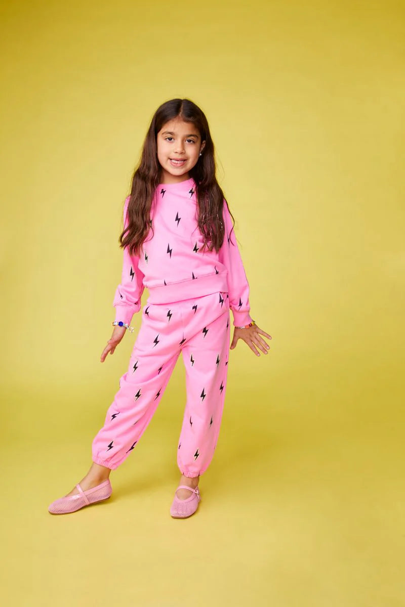 Mini Dreamer| Evelyn Crystal Bolt Set | Pink | Vagabond | Apparel | Boutique