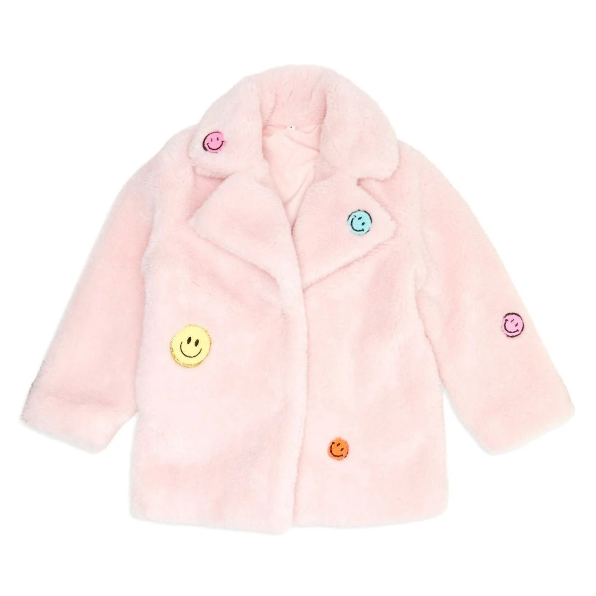 Mini Dreamer | Kylie Smile Sherpa Coat | Front | Vagabond | Apparel | Boutique