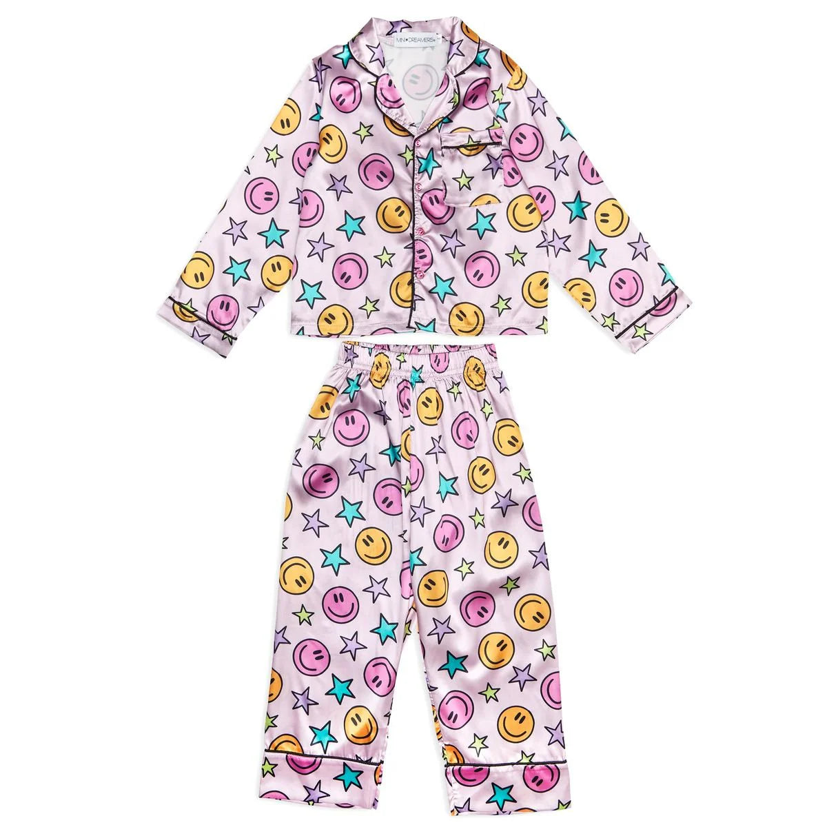 Mini Dreamer | Smiley & Stars Silky Set | Vagabond | Apparel | Boutique