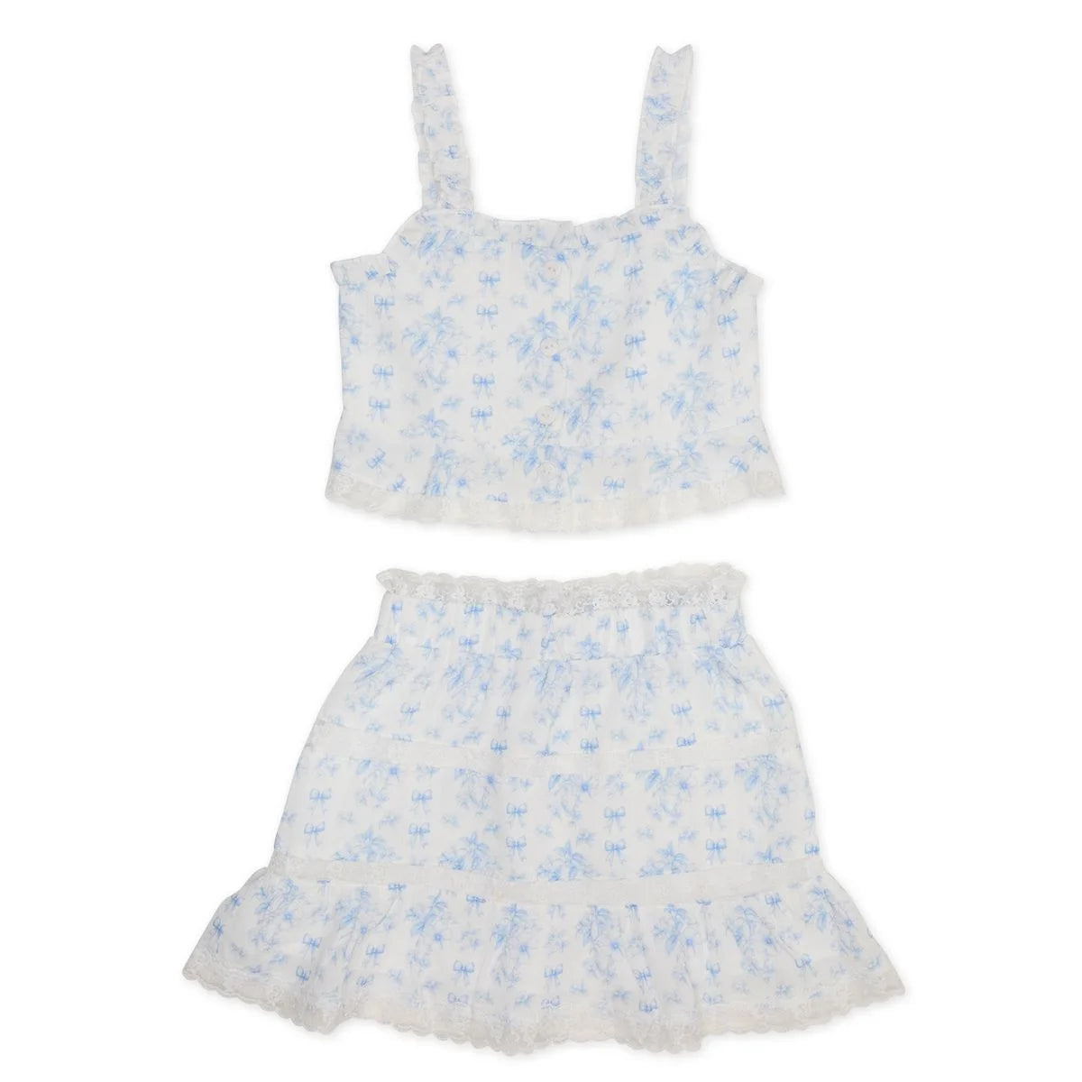 Mini Dreamer | Tiffany Floral Bow Top & Skirt | Stock | Vagabond | Apparel | Boutique