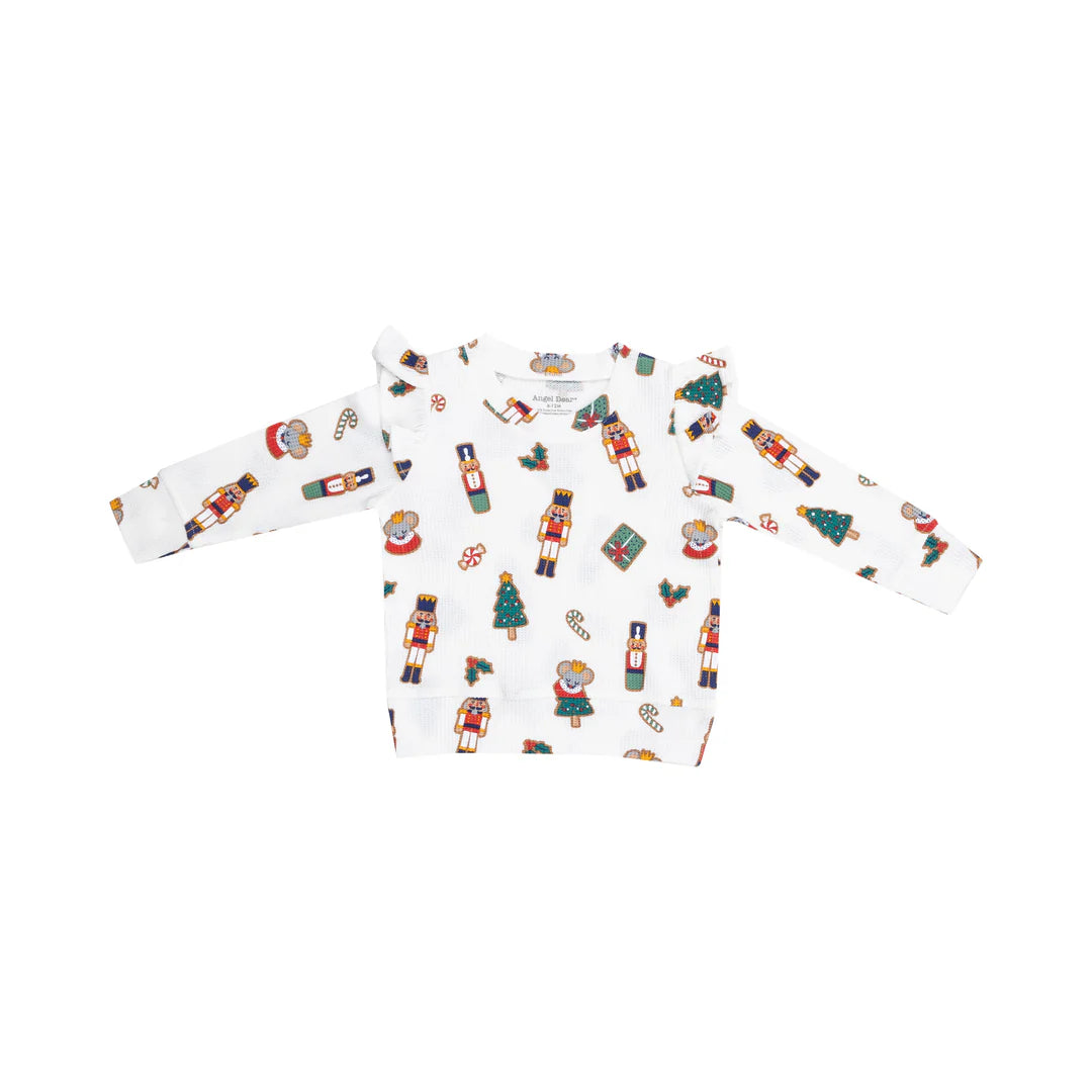 Angel Dear Nutcracker Ruffle Shoulder Top | Vagabond Apparel Boutique