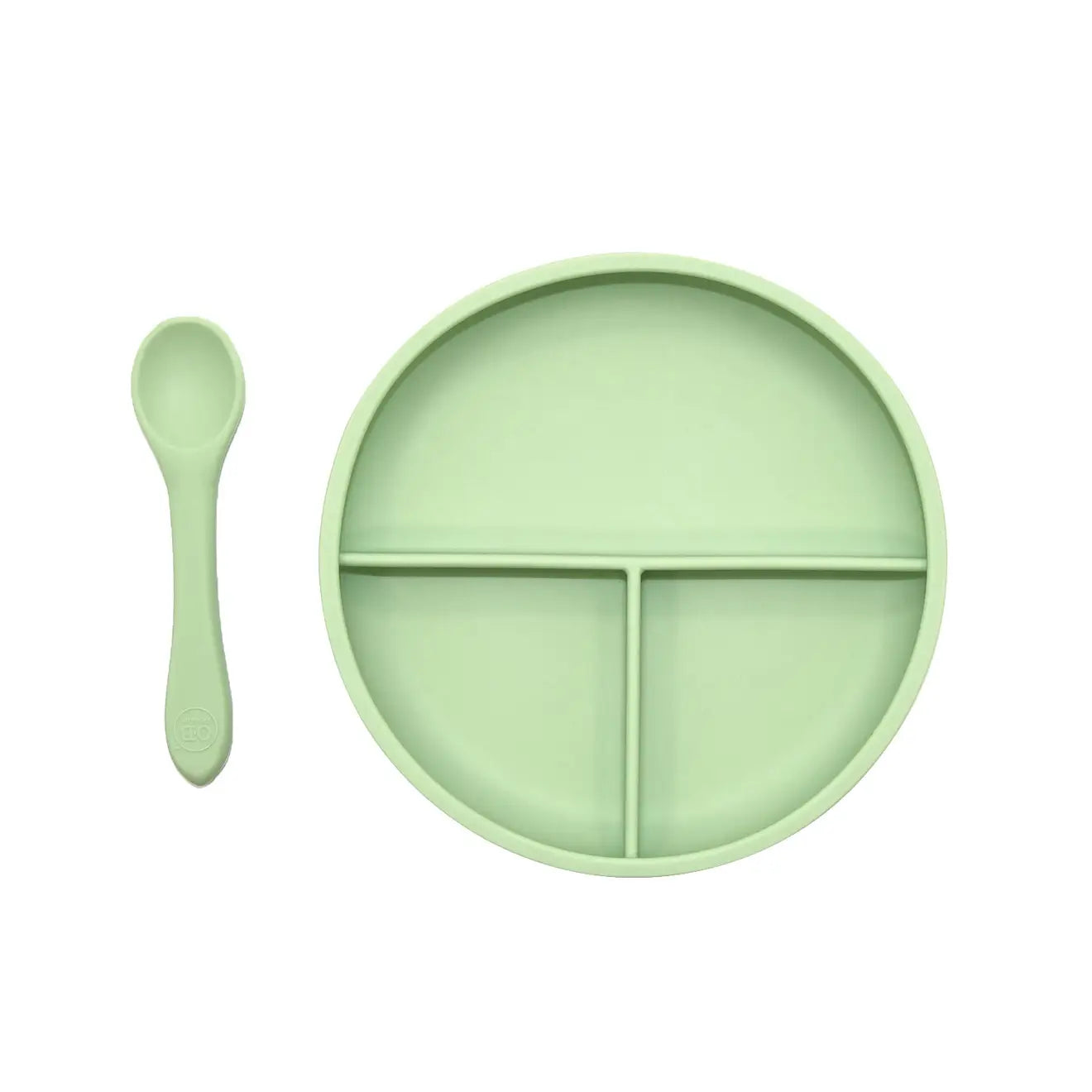 OB | Suction Divider Plate And Spoon Set | Vagabond | Apparel | Boutique
