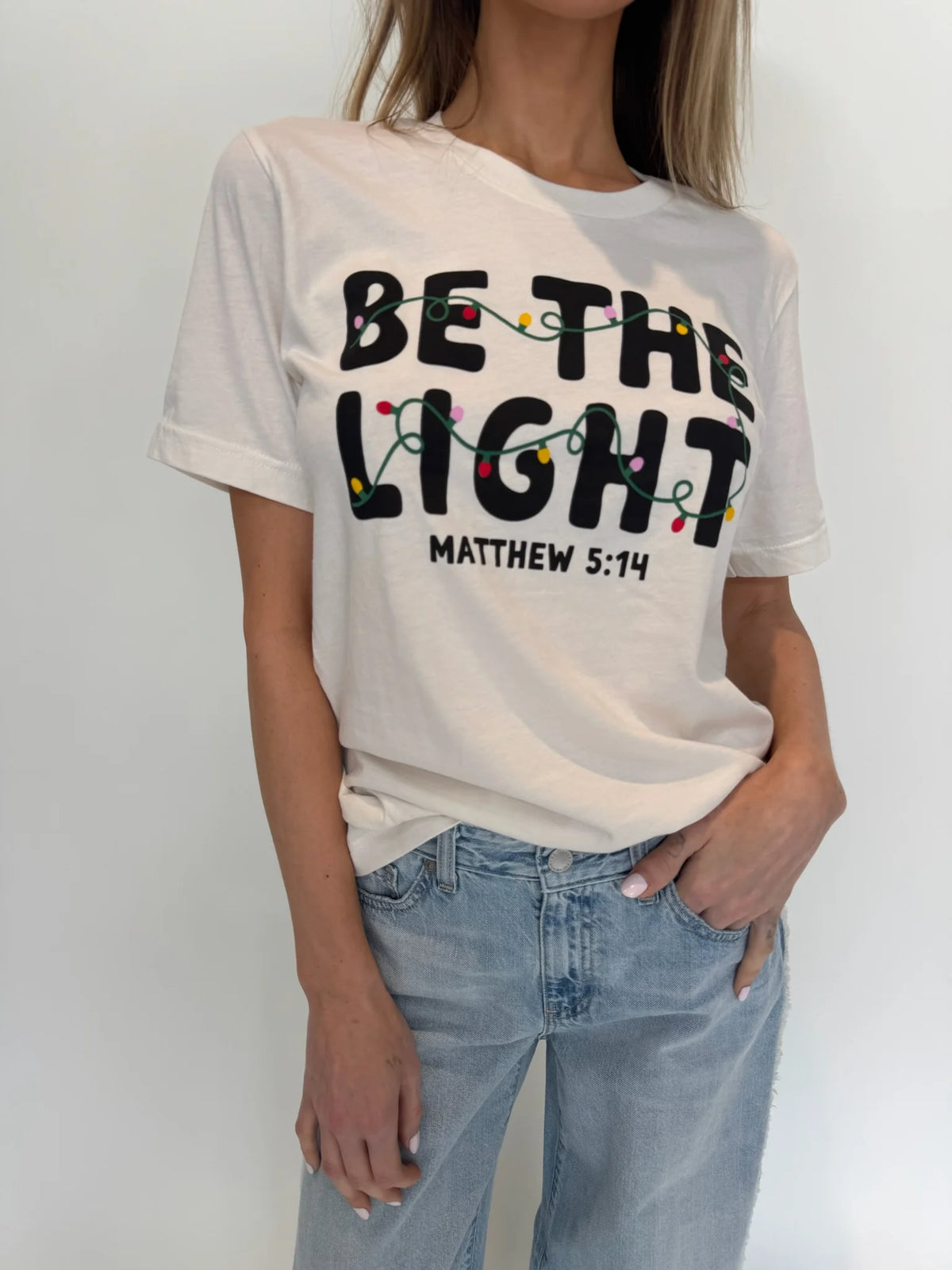 Oat Collective | Be The Light Graphic Tee | Front | Vagabond | Apparel | Boutique