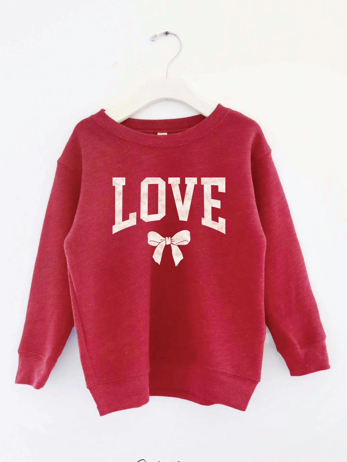 Oat Collective Kid | Love Bow Graphic Sweatshirt | Vagabond | Apparel | Boutique