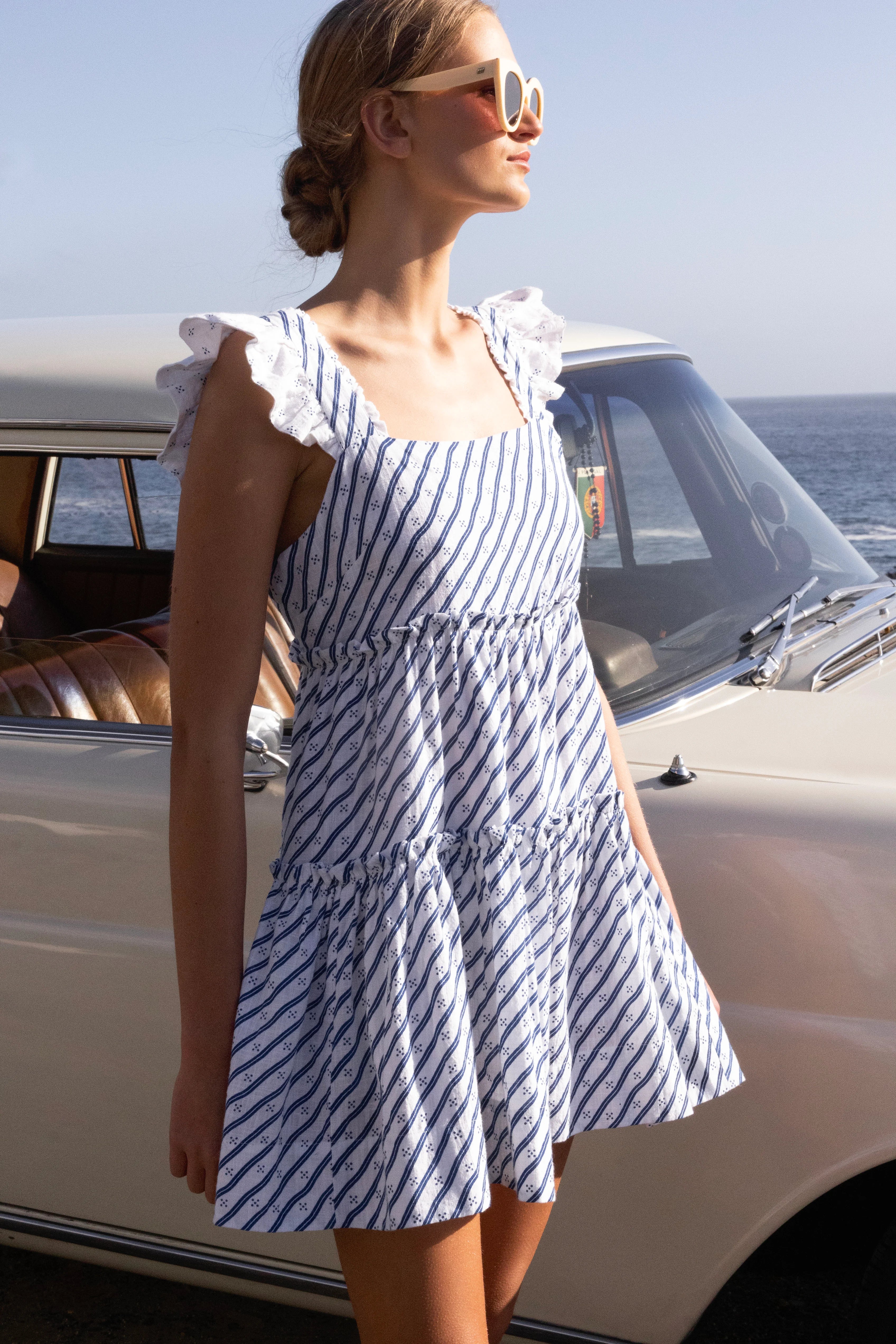 Oliphant | Smock Square Neck Mini Dress | Vagabond | Apparel | Boutique