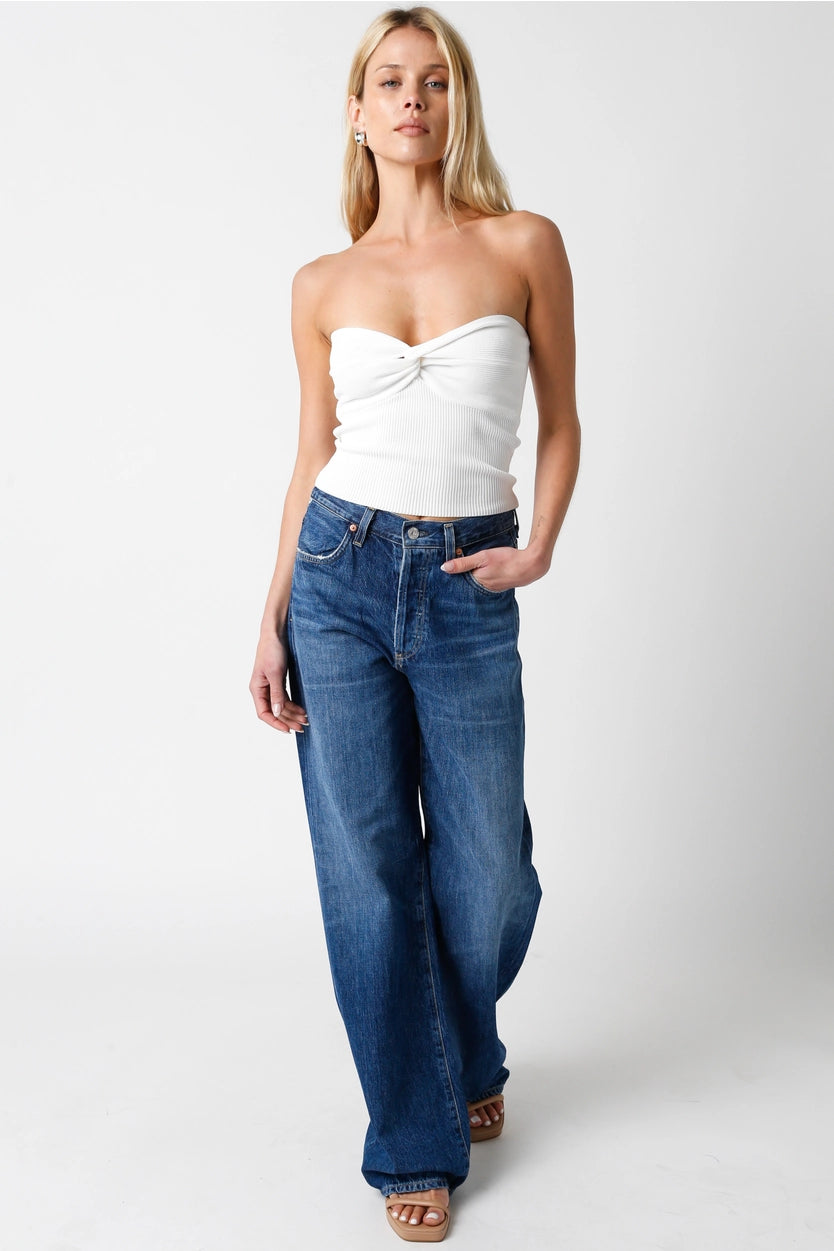 Olivaceous | Laken Top | White | Vagabond | Apparel | Boutique