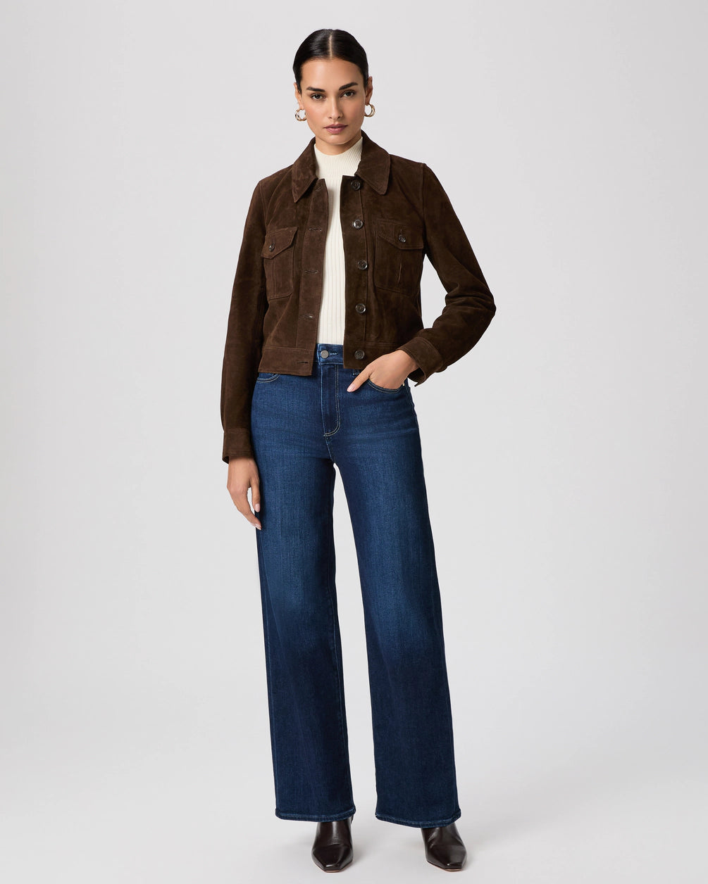 Paige | Anessa Wide Leg Jean | Duke Of York | Model | Vagabond | Apparel | Boutique