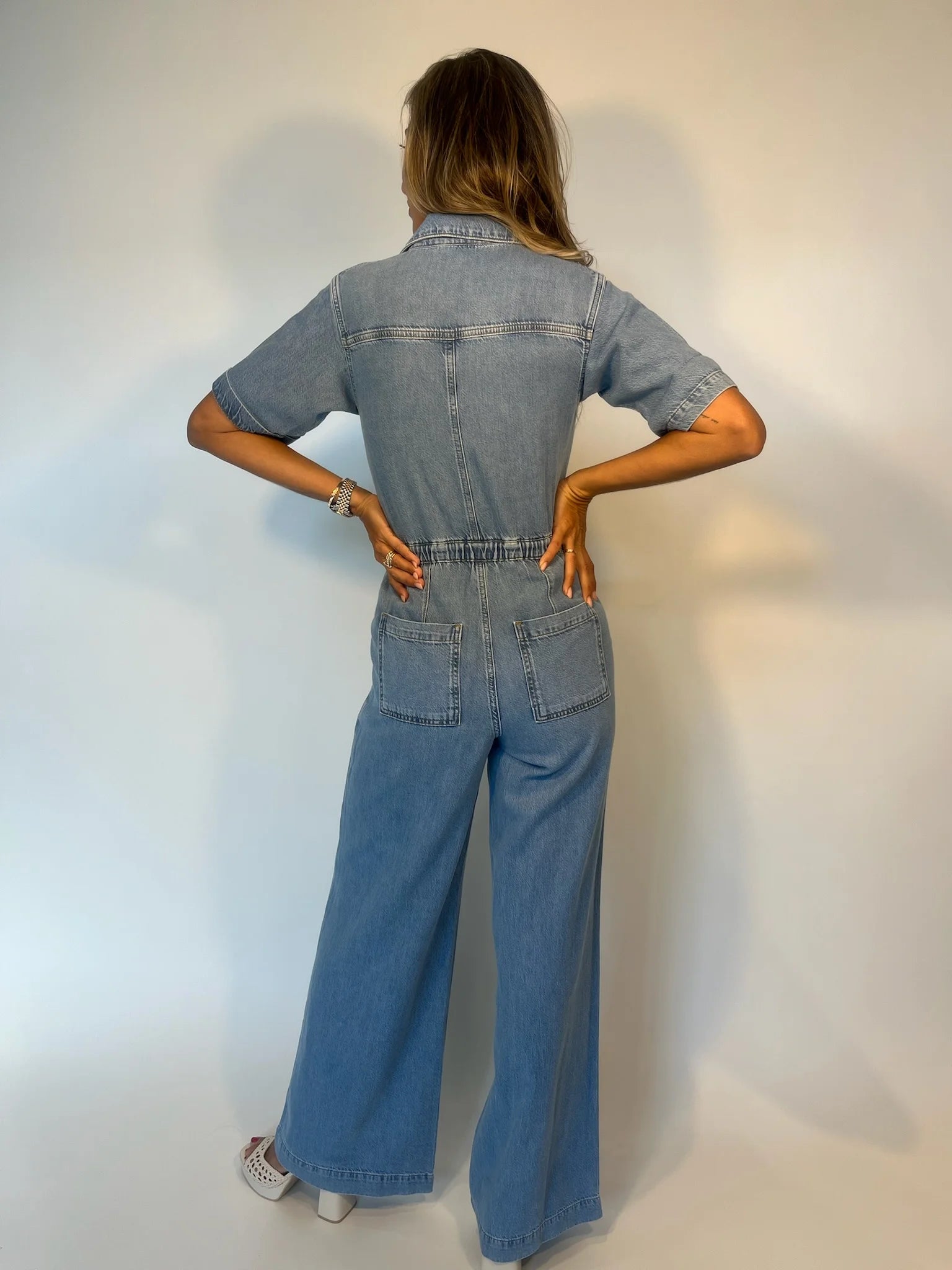 Paige | Rumi Jumpsuit | Front | Serenity | Vagabond | Apparel | Boutique