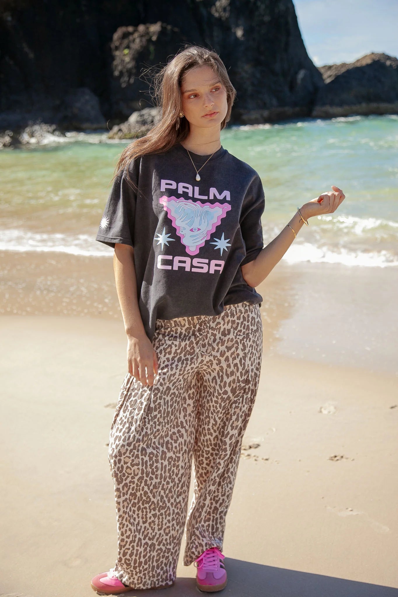 Palm Collective | Barrel Pant | Leopard | Vagabond | Apparel | Boutique