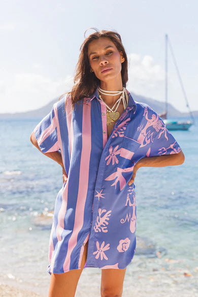 Palm Collective | Sea Circus Shirt Dress | Vagabond | Apparel | Boutique