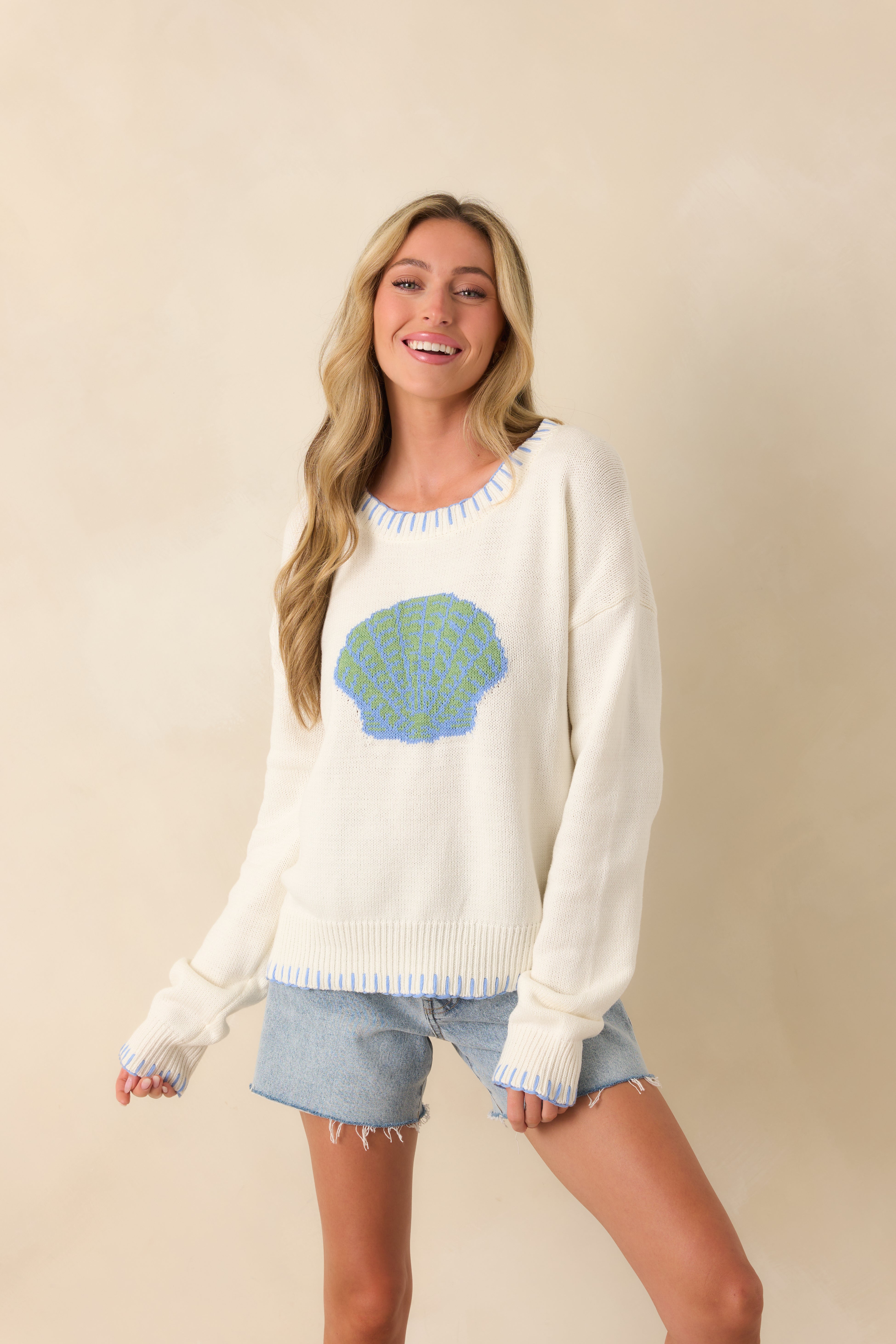 Paradisa | Shell Island Sweater | Vagabond | Apparel | Boutique | Sweater