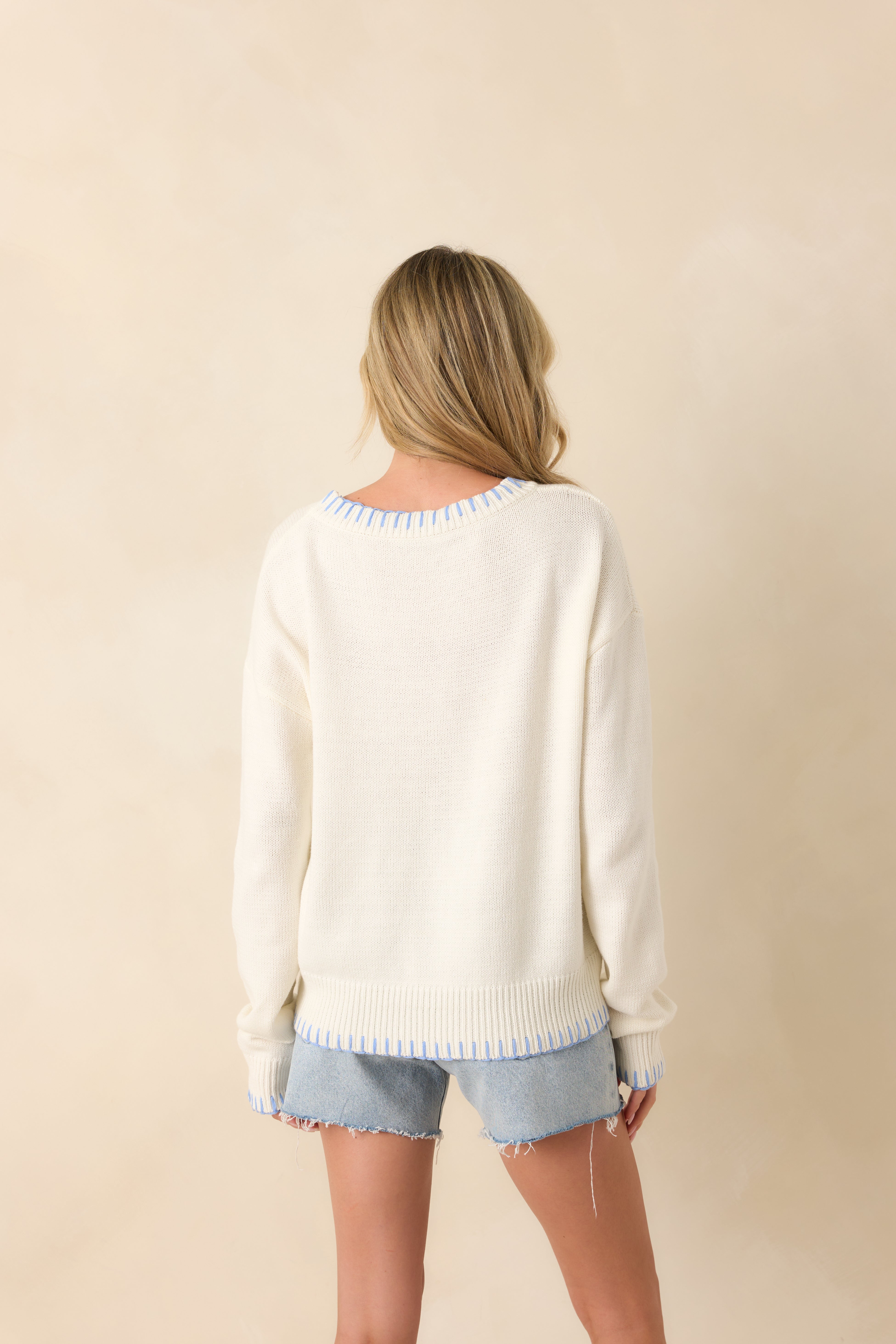 Paradisa | Shell Island Sweater | Back | Vagabond | Apparel | Boutique | Sweater