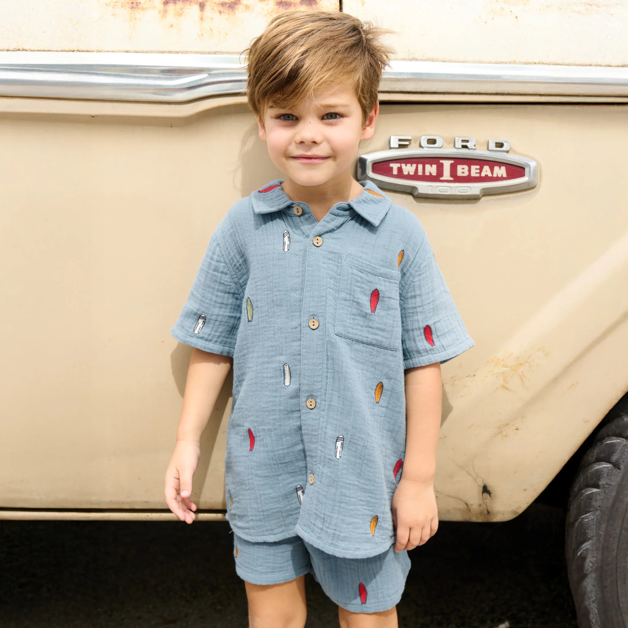 Pink Chicken | Boys Calvin Short | Model | Vagabond | Apparel | Boutique