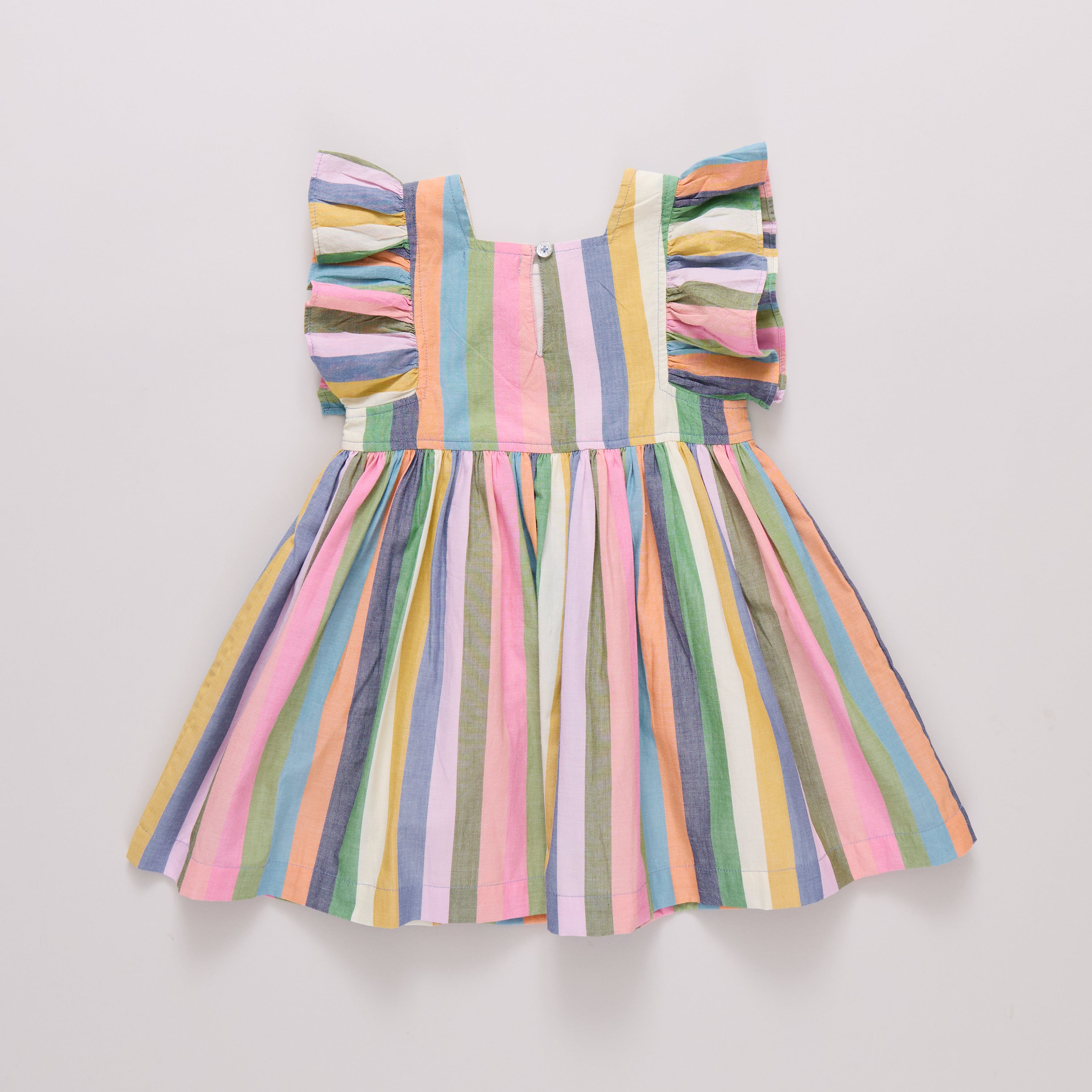 Pink Chicken | Girls Elsie Dress | Paradise Stripe | Back | Vagabond | Apparel | Boutique