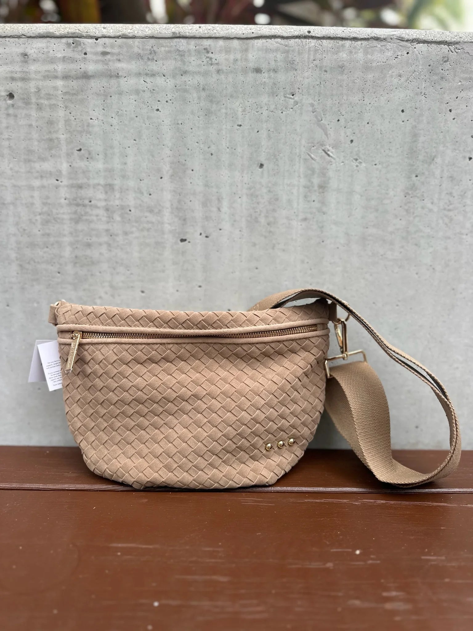 Pretty Simple | Suede Westlyn Woven Bum Bag | Vagabond | Apparel | Boutique