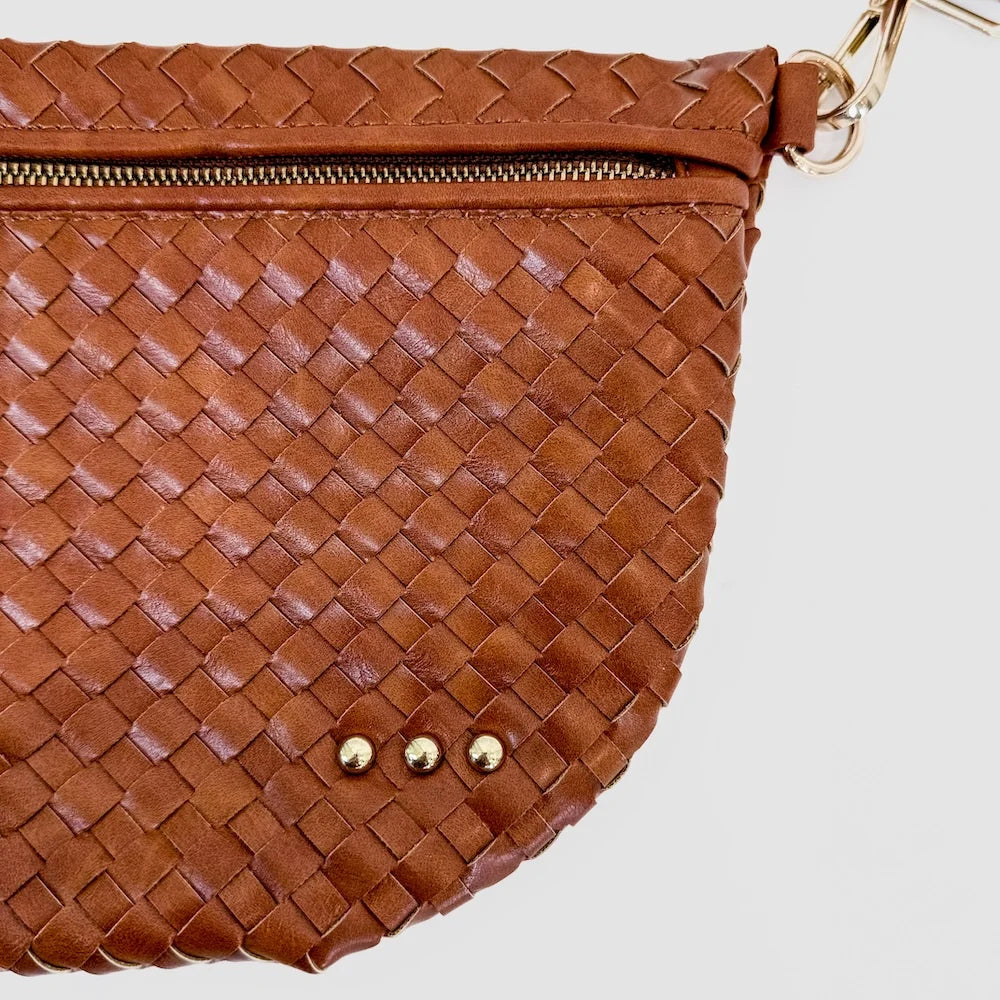 Pretty Simple | Westlyn Woven Bum Bag | Brown | Stock | Vagabond | Apparel | Boutique