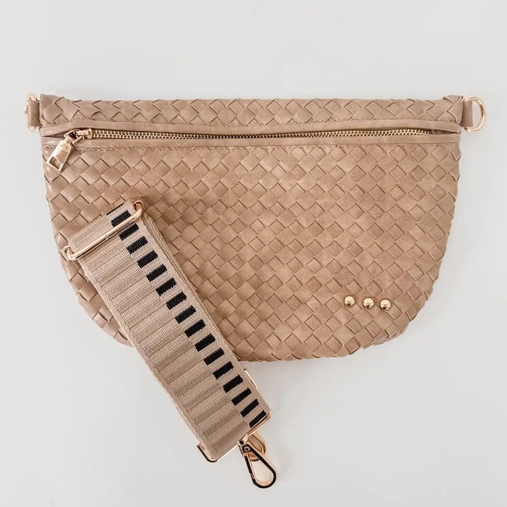 Pretty Simple | Westlyn Woven Bum Bag | Taupe | Vagabond | Apparel | Boutique