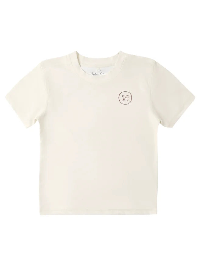 Rylee & Cru | Short Sleeve Rashguard Natural | Vagabond | Apparel | Boutique