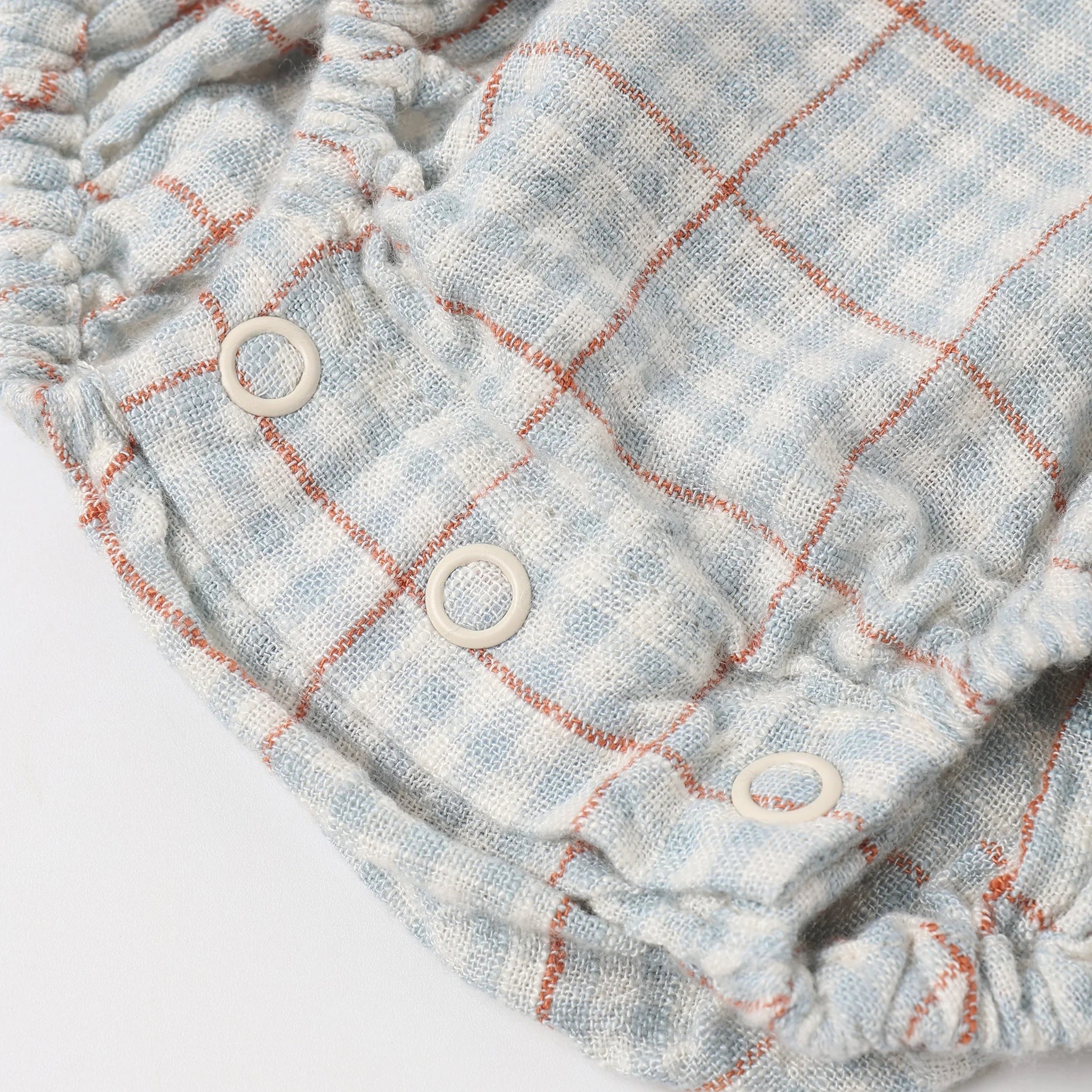 Rylee & Cru | Kalea Romper Light Blue Plaid | Bottom | Vagabond | Apparel | Boutique