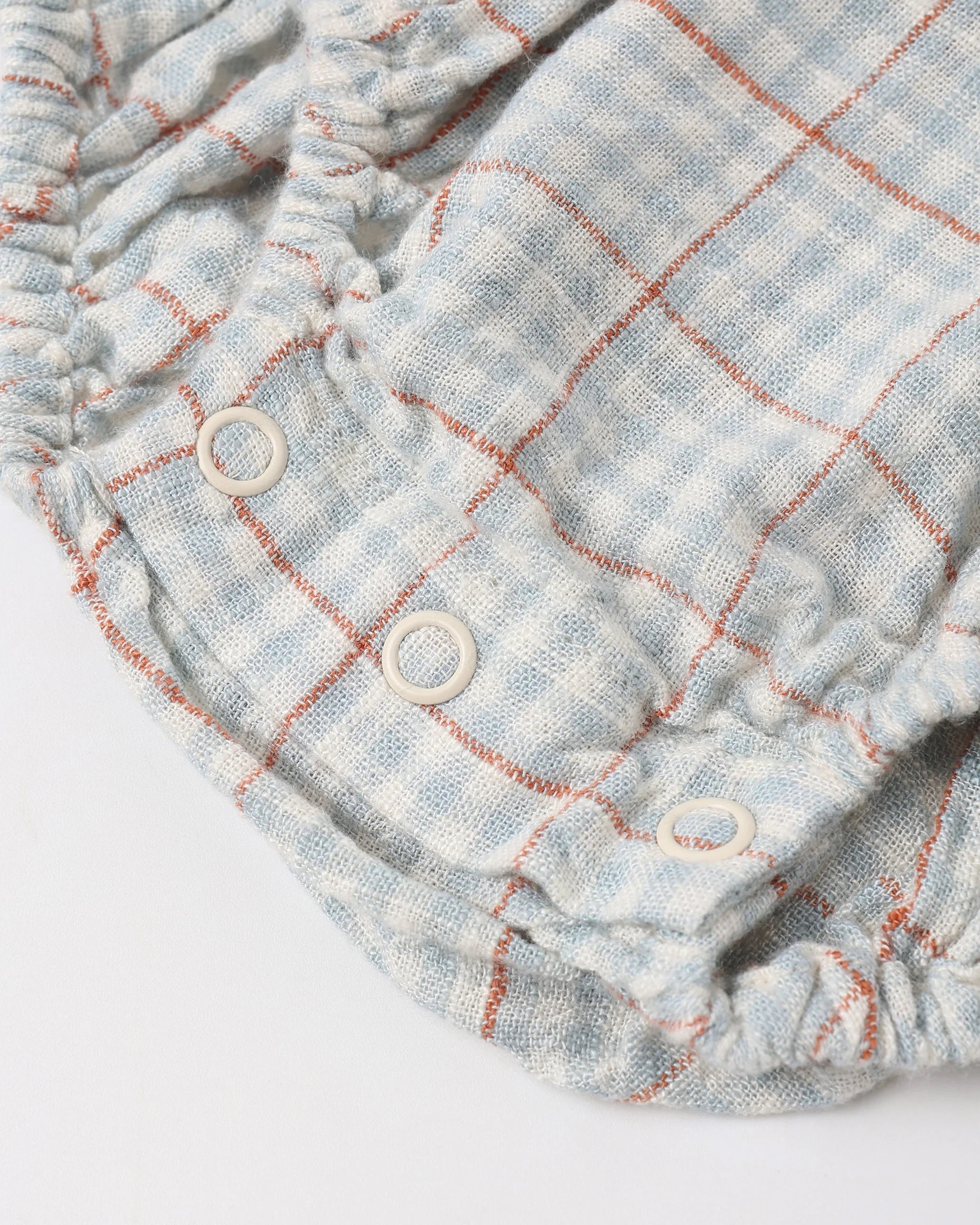 Rylee & Cru | Kalea Romper Light Blue Plaid | Bottom | Vagabond | Apparel | Boutique