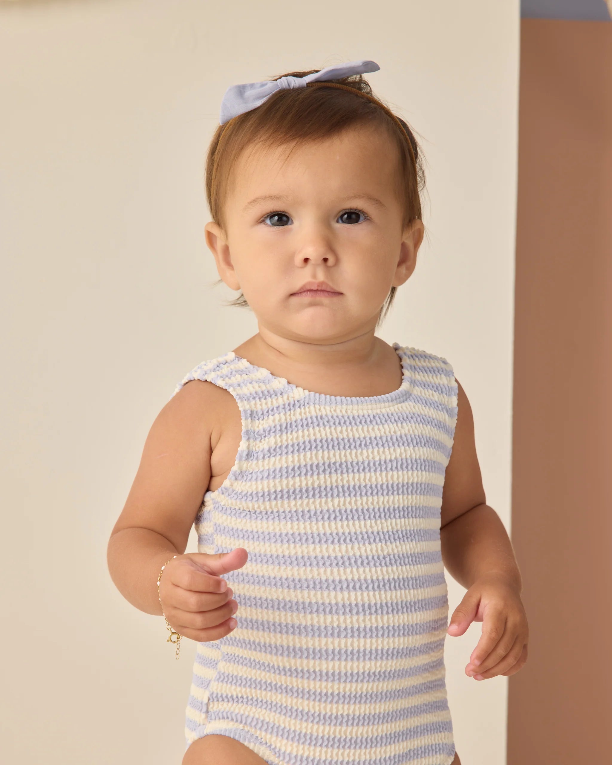 Rylee & Cru | Close | Moxie One Piece Periwinkle Stripe | Vagabond | Apparel | Boutique